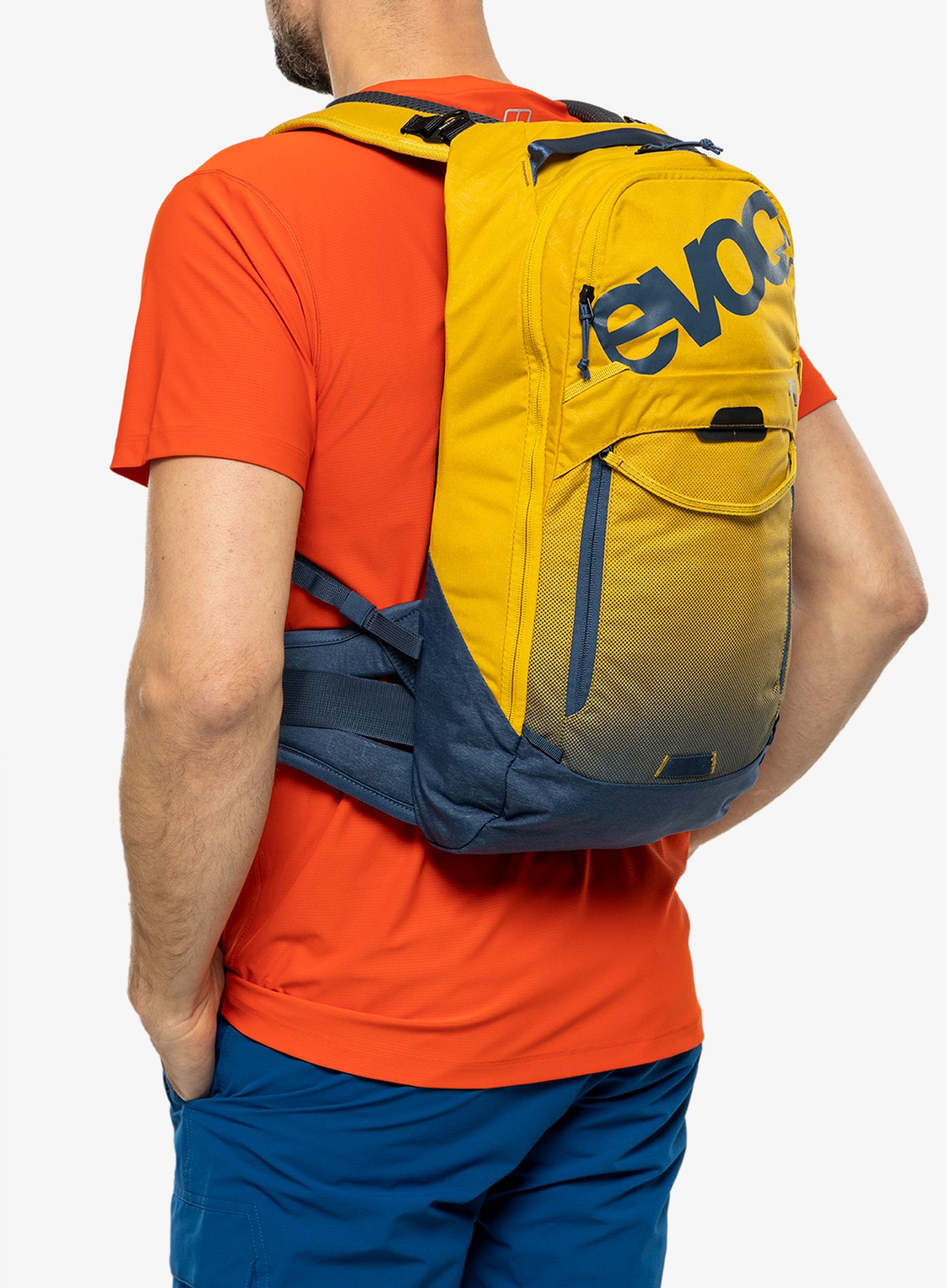 Велорюкзак Evoc Trail Pro 10 - curry/denim