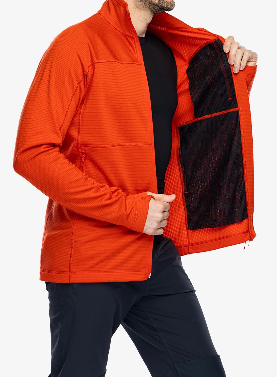 Кофта на замку Fjallraven Abisko Lite Fleece Jacket - flame orange
