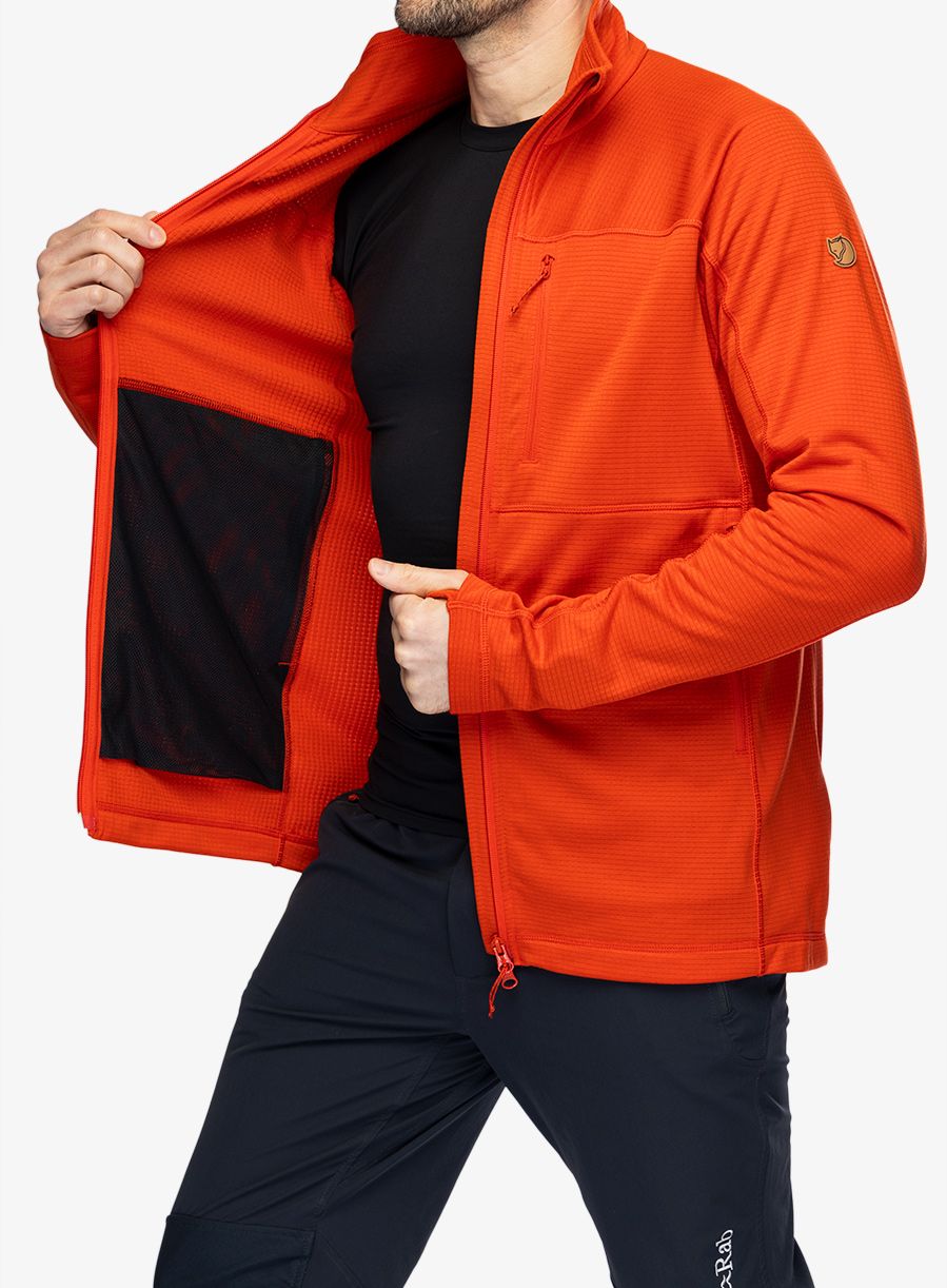 Кофта на замку Fjallraven Abisko Lite Fleece Jacket - flame orange
