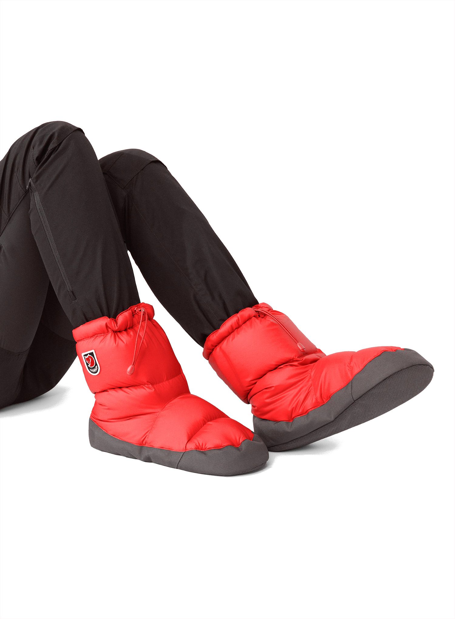 Тапочки пухові Fjallraven Expedition Down Booties - true red