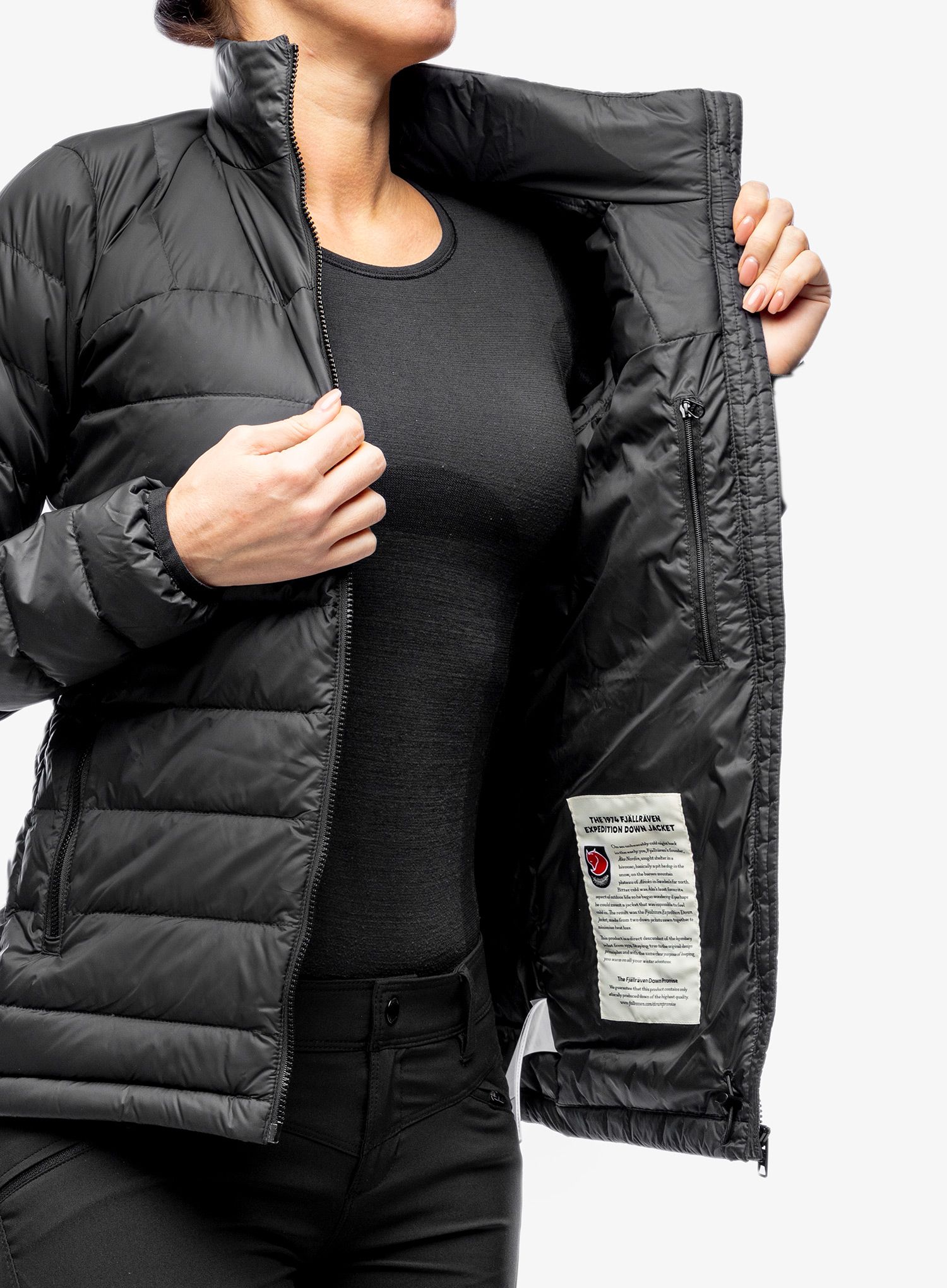 Пуховик жіноча Fjallraven Expedition Pack Down Jacket - black