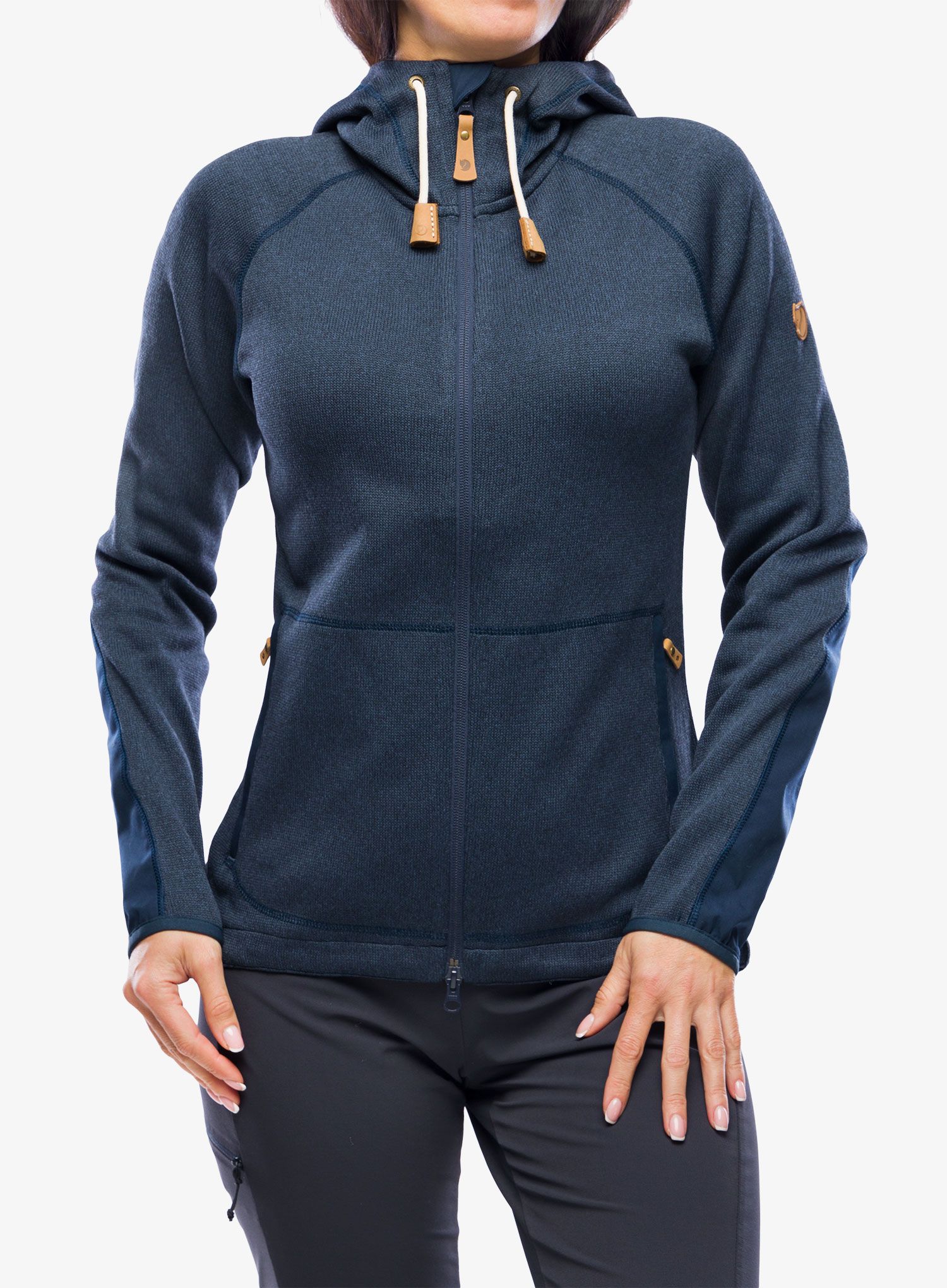 Кофта жіноча Fjallraven Ovik Fleece Hoodie - navy