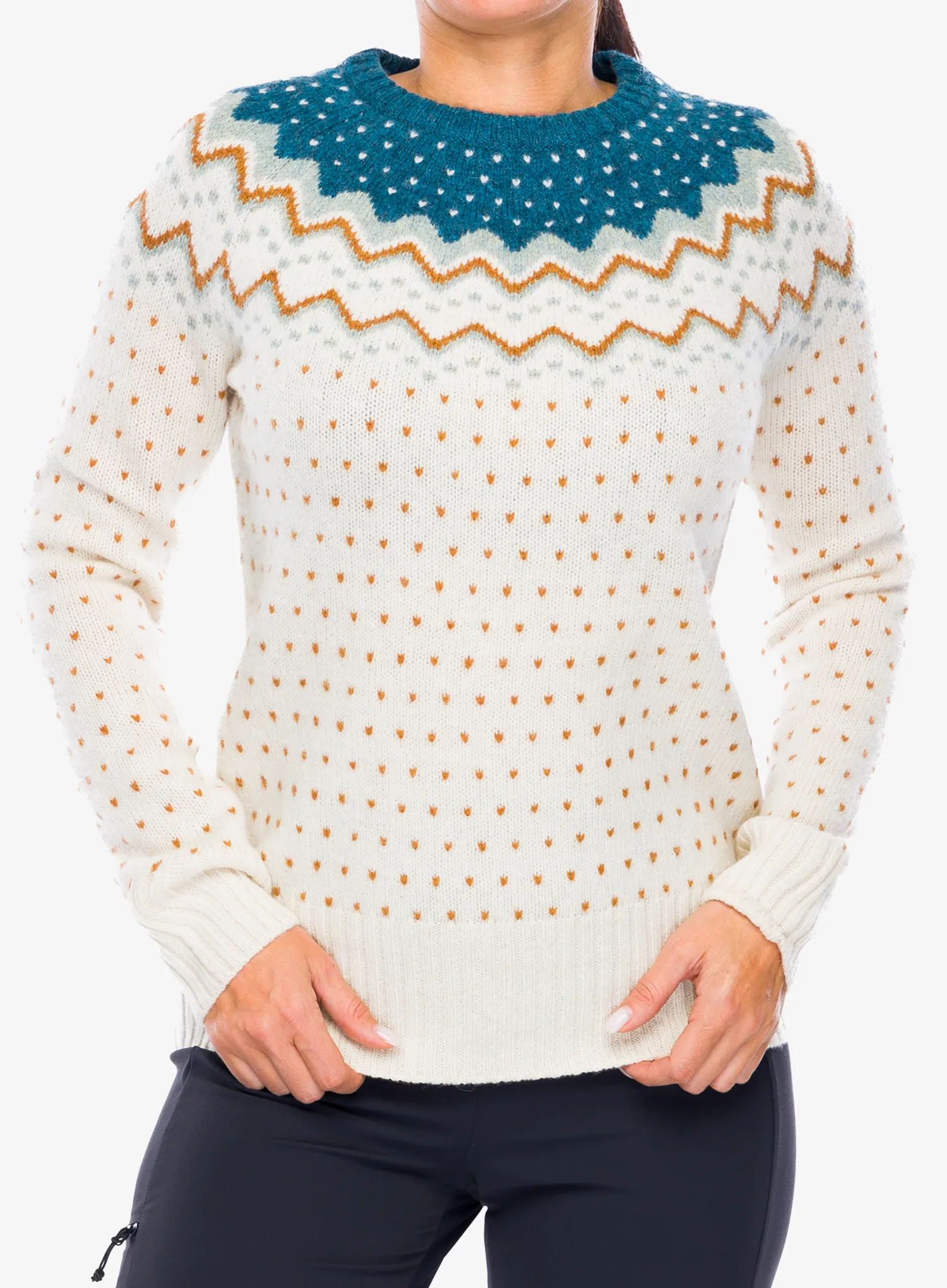 Светр жіночий Fjallraven Ovik Knit Sweater - glacier green