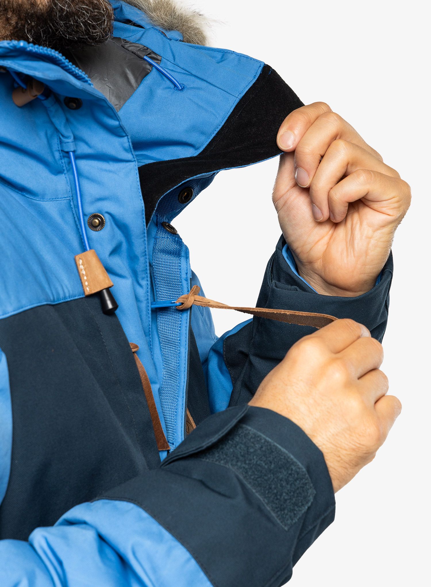 Куртка зимова Fjallraven Polar Expedition Parka - un blue/mountain blue