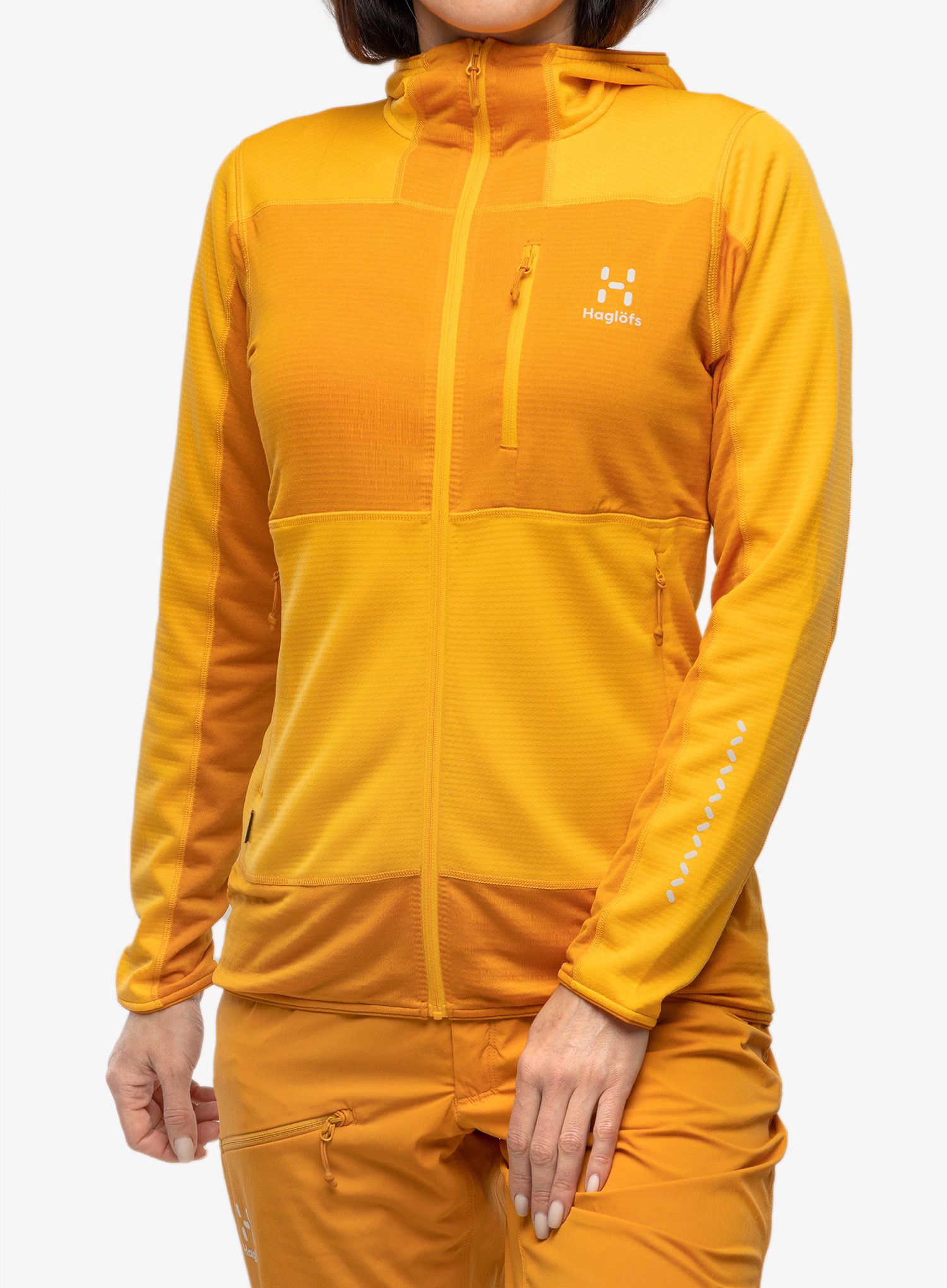 Кофта на замку жіноча Haglofs L.I.M Mid Fast Hood - sunny yellow/desert yellow