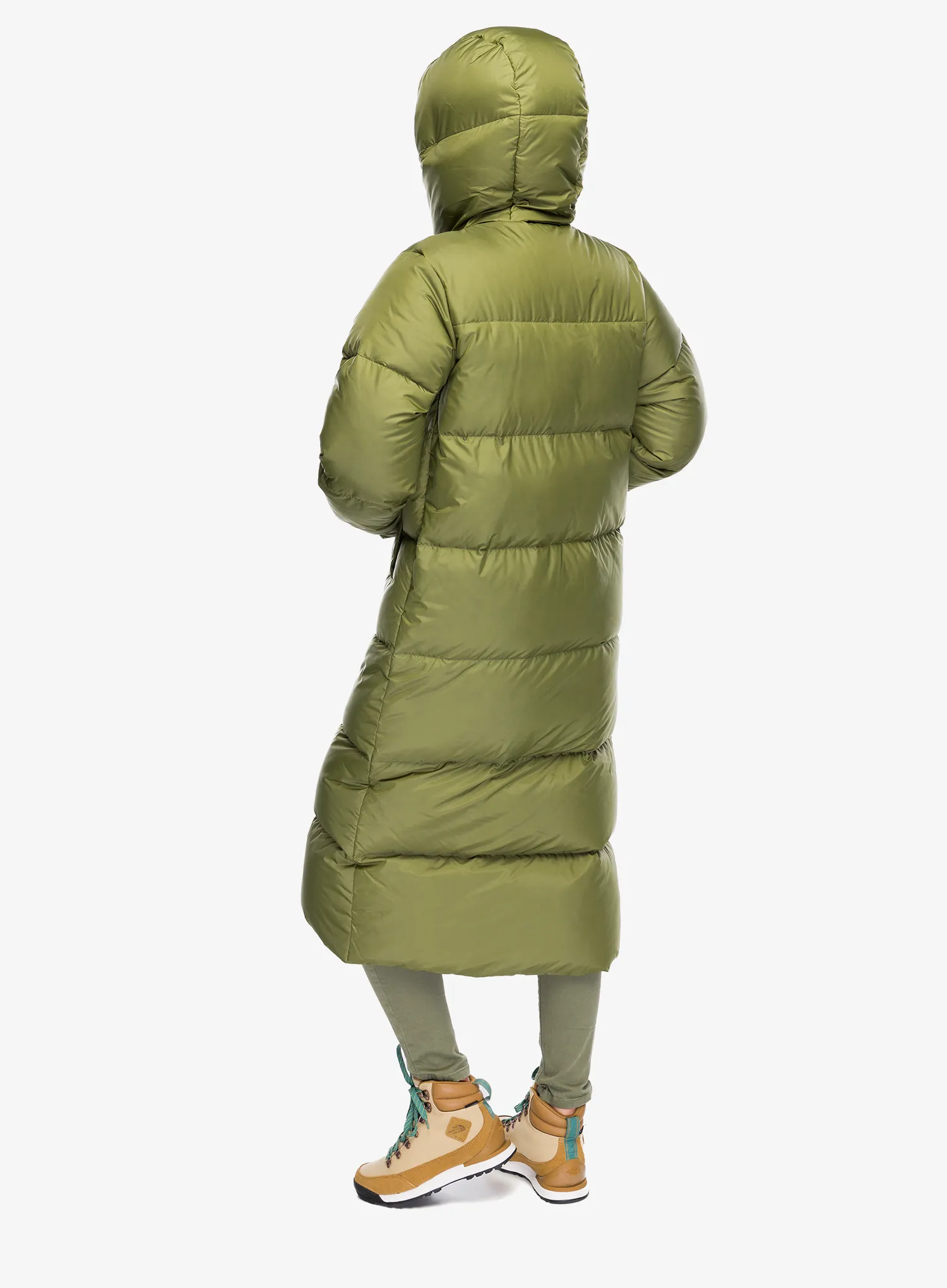 Плащ пуховий жіночий Haglofs Long Down Parka - olive green