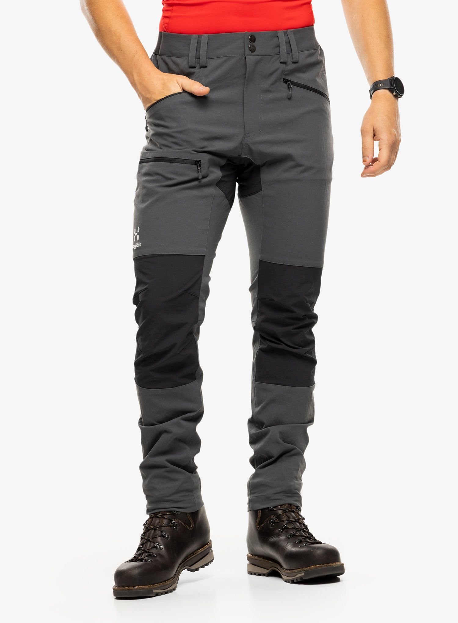 Штани трекінгові Haglofs Mid Slim Pant - magnetite/true black