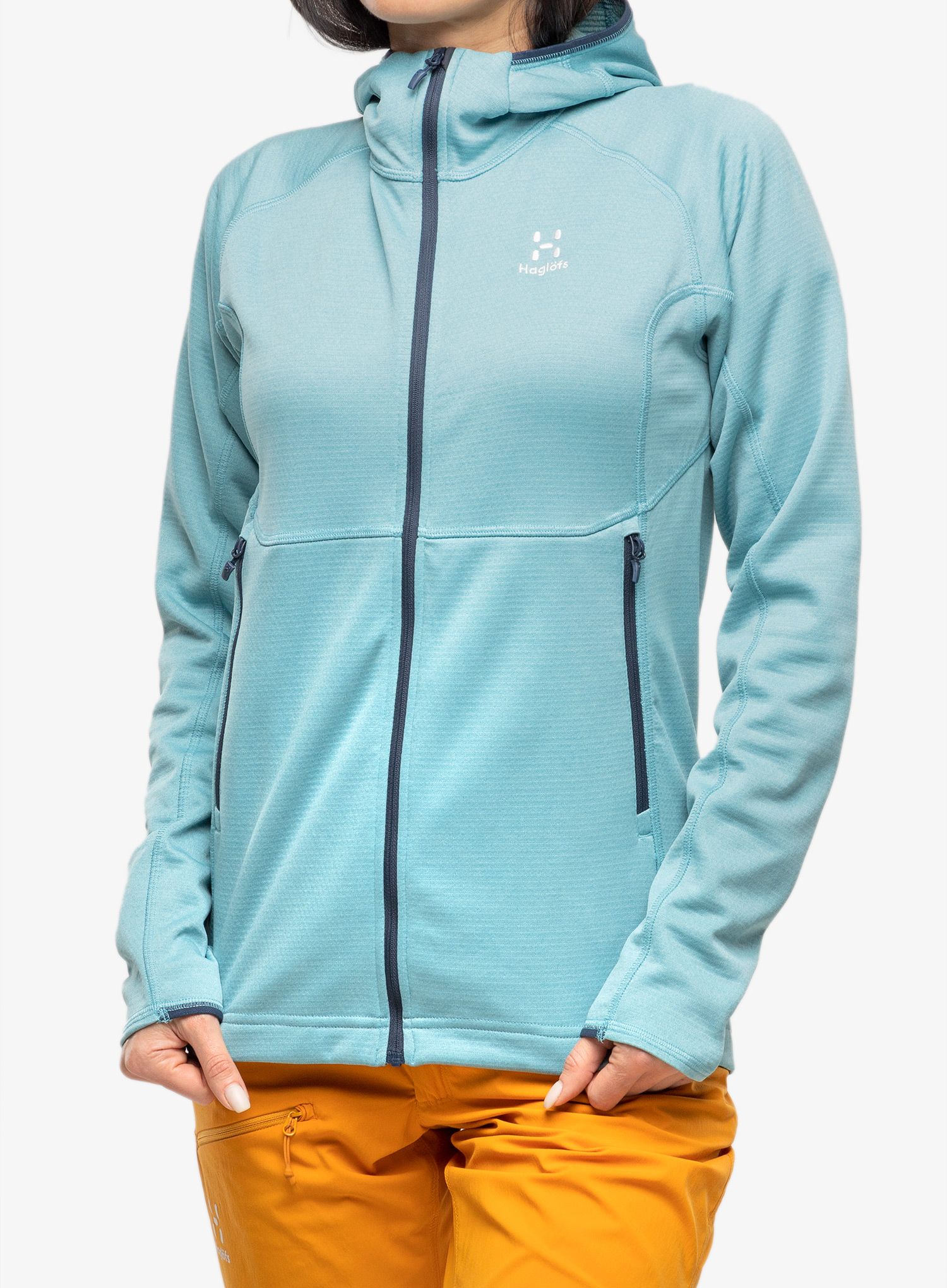 Кофта трекінгова жіноча Haglofs Skuta Hood - frost blue