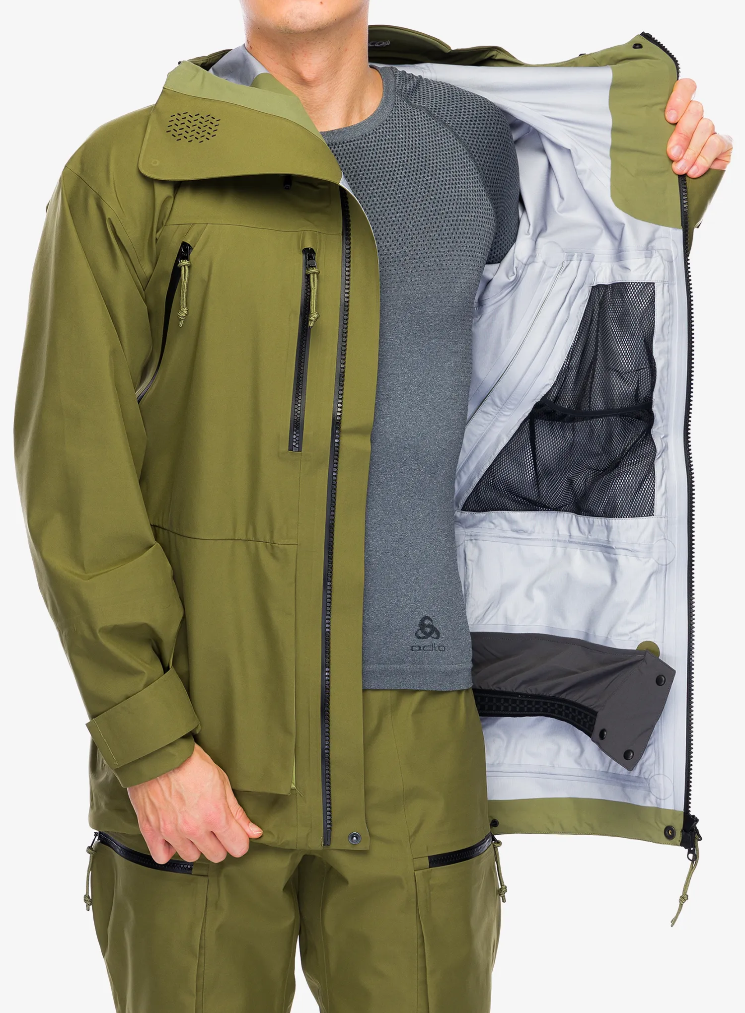 Куртка дощовик Haglofs Vassi GTX Jacket - olive green/thyme green