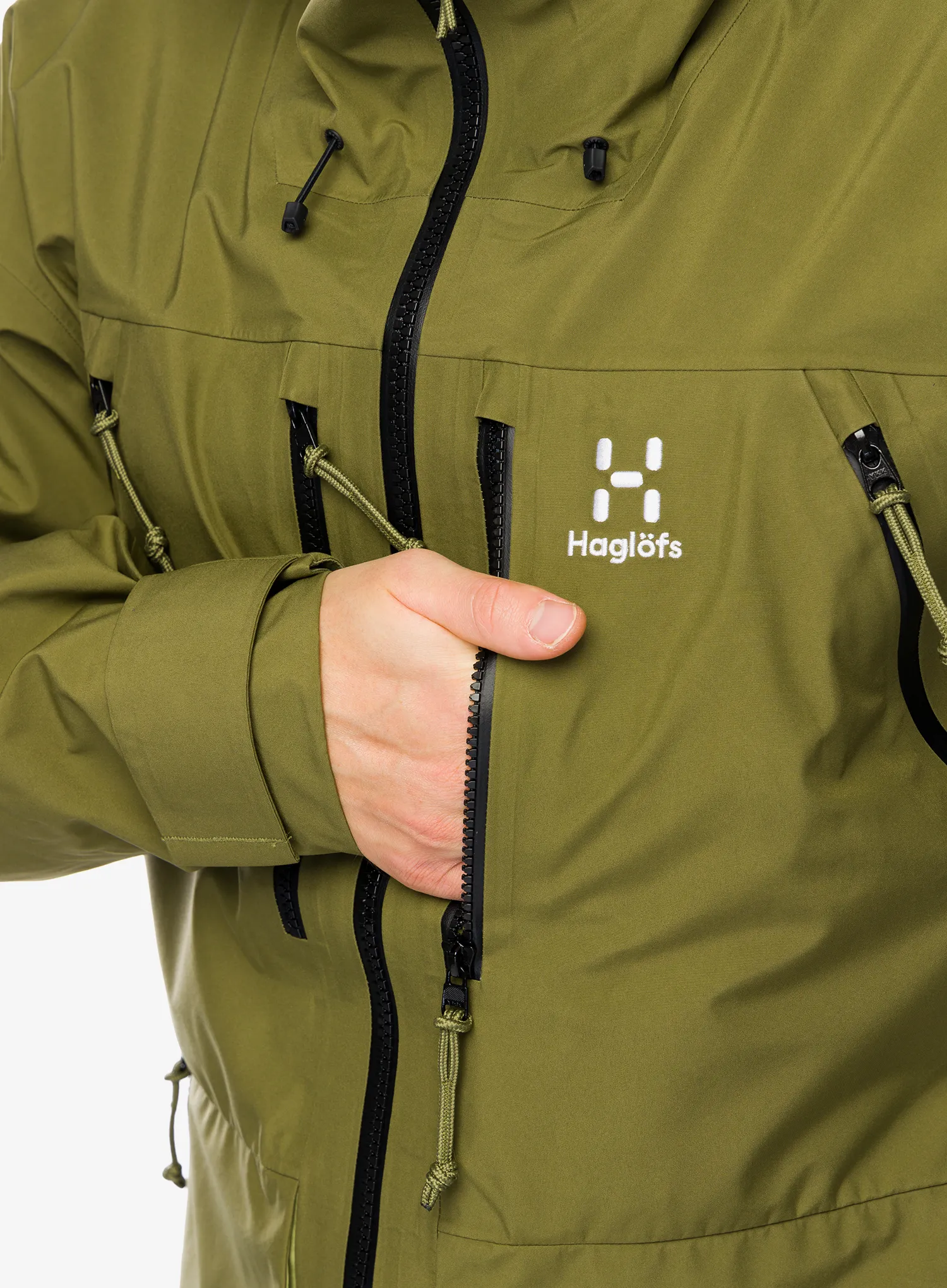 Куртка дощовик Haglofs Vassi GTX Jacket - olive green/thyme green