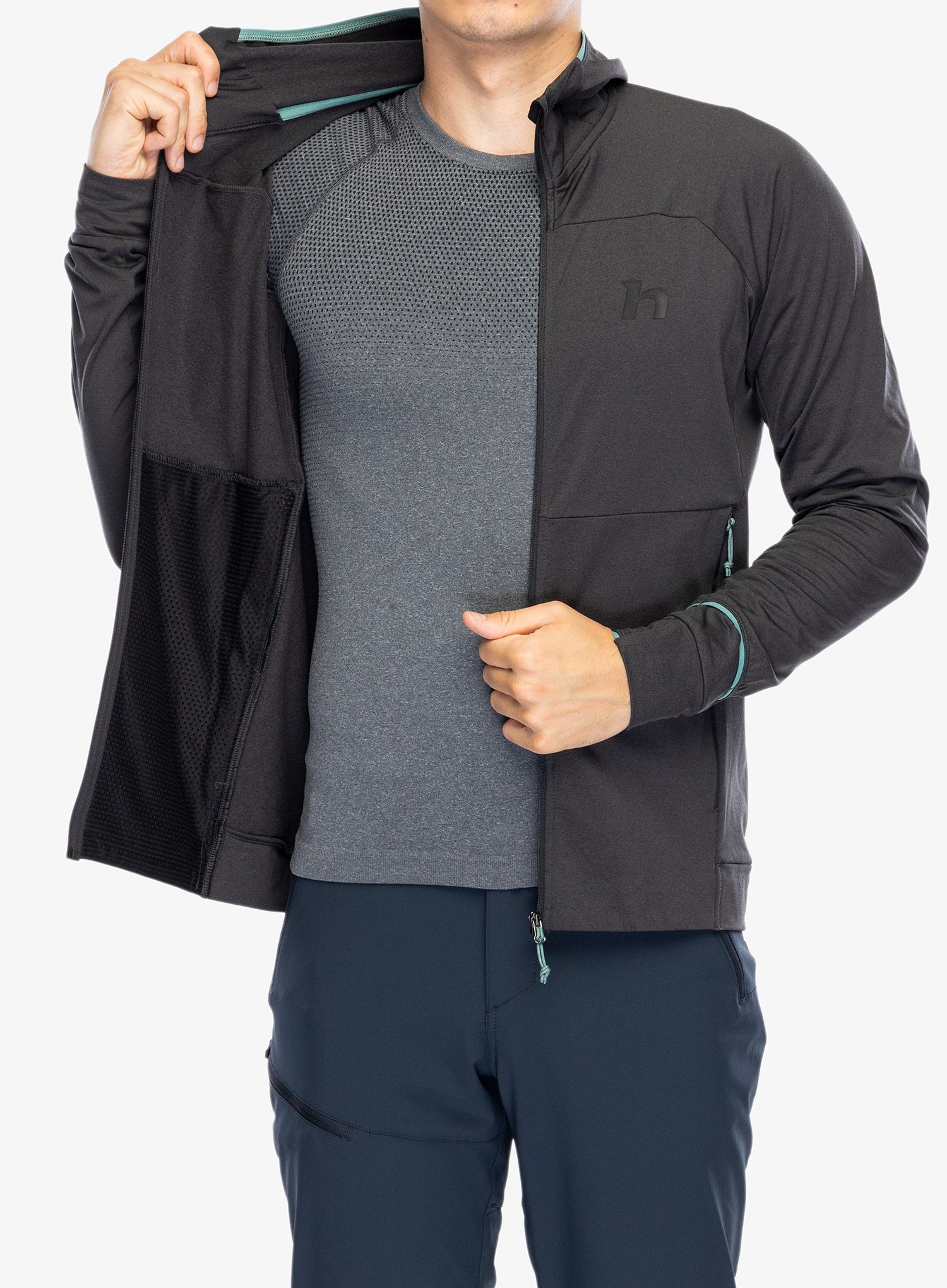 Кофта з каптуром Hannah Ethan Hoody - anthracite mel