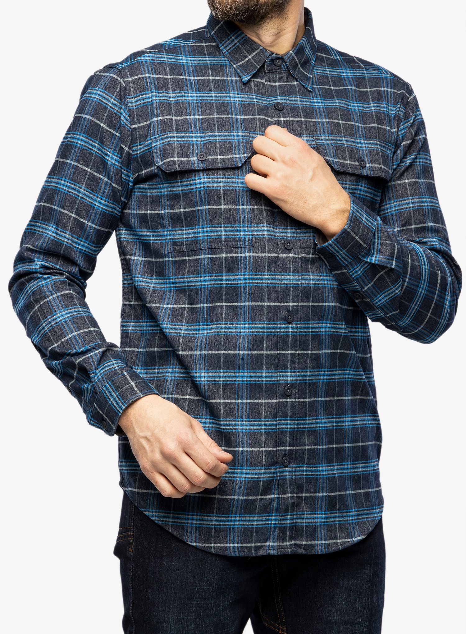 Сорочка Helikon-Tex Greyman Shirt - blue stonework plaid