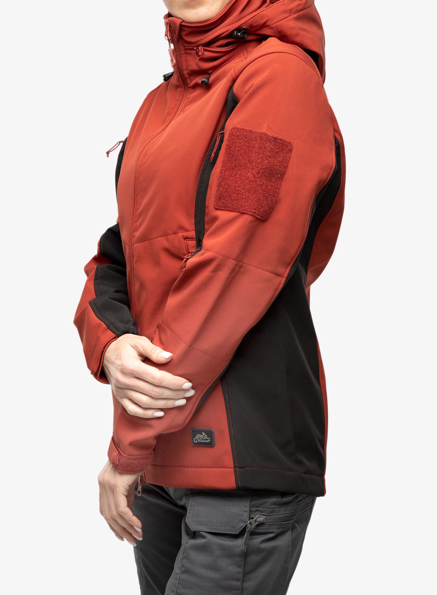 Куртка softshell жіноча Helikon-Tex Gunfighter Woman's Jacket - crimson sky/black