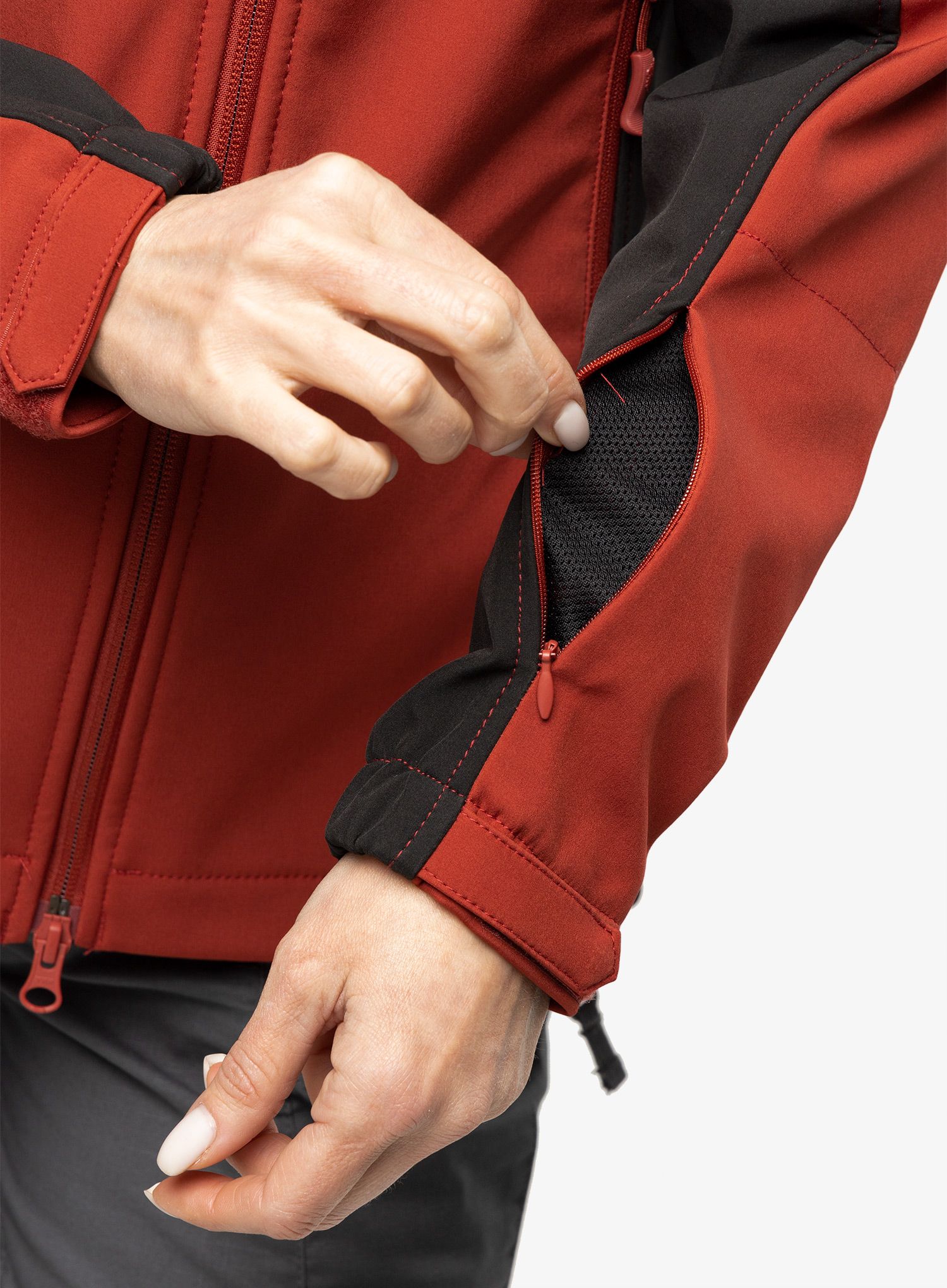 Куртка softshell жіноча Helikon-Tex Gunfighter Woman's Jacket - crimson sky/black