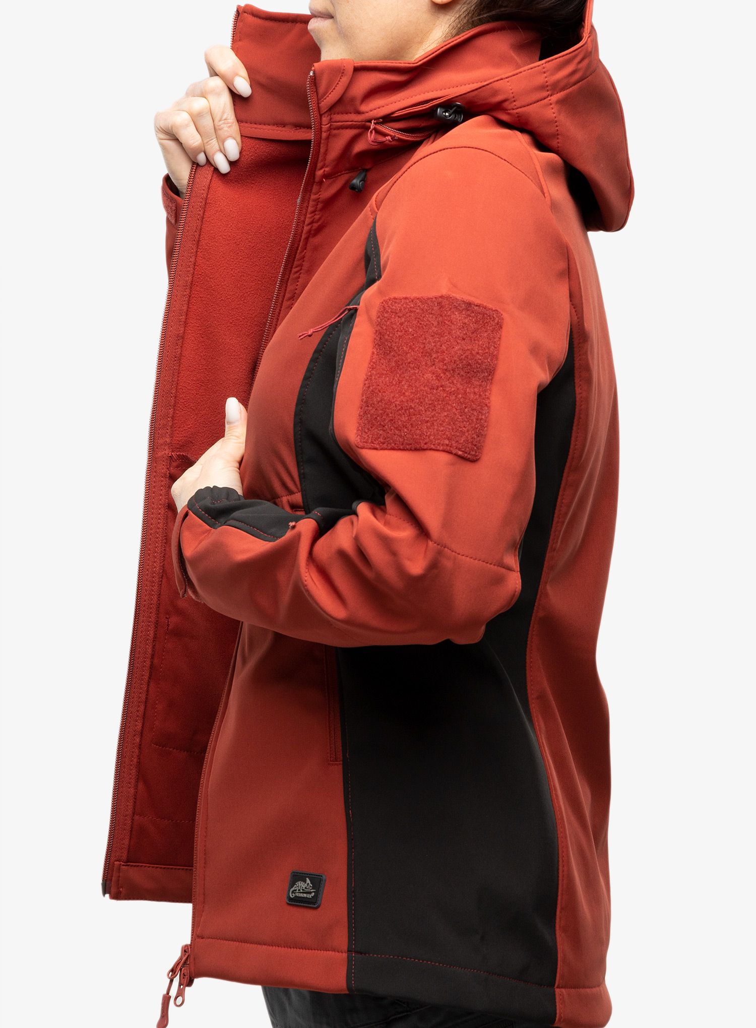 Куртка softshell жіноча Helikon-Tex Gunfighter Woman's Jacket - crimson sky/black