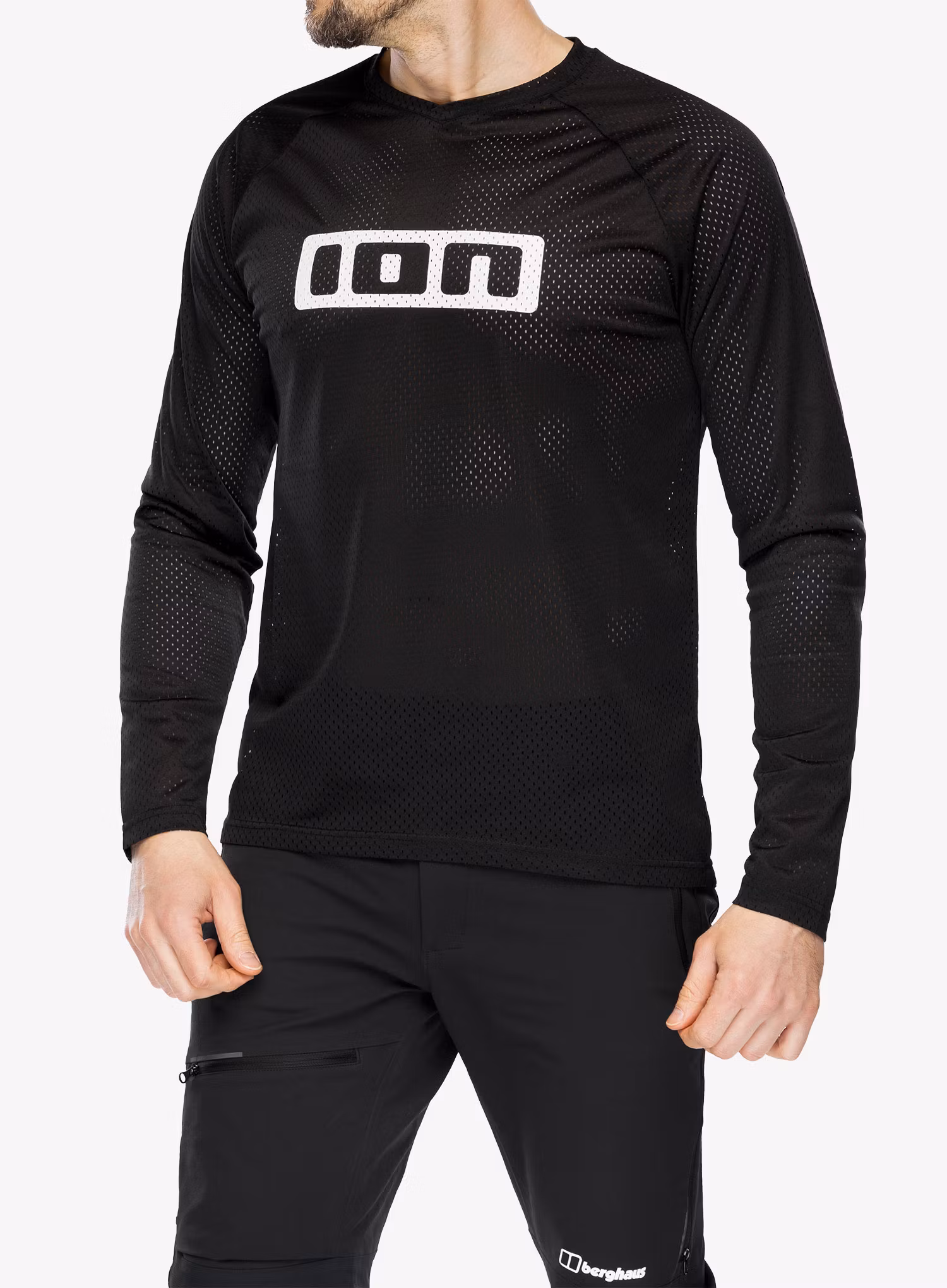 Велокофта ION Logo LS Jersey - black