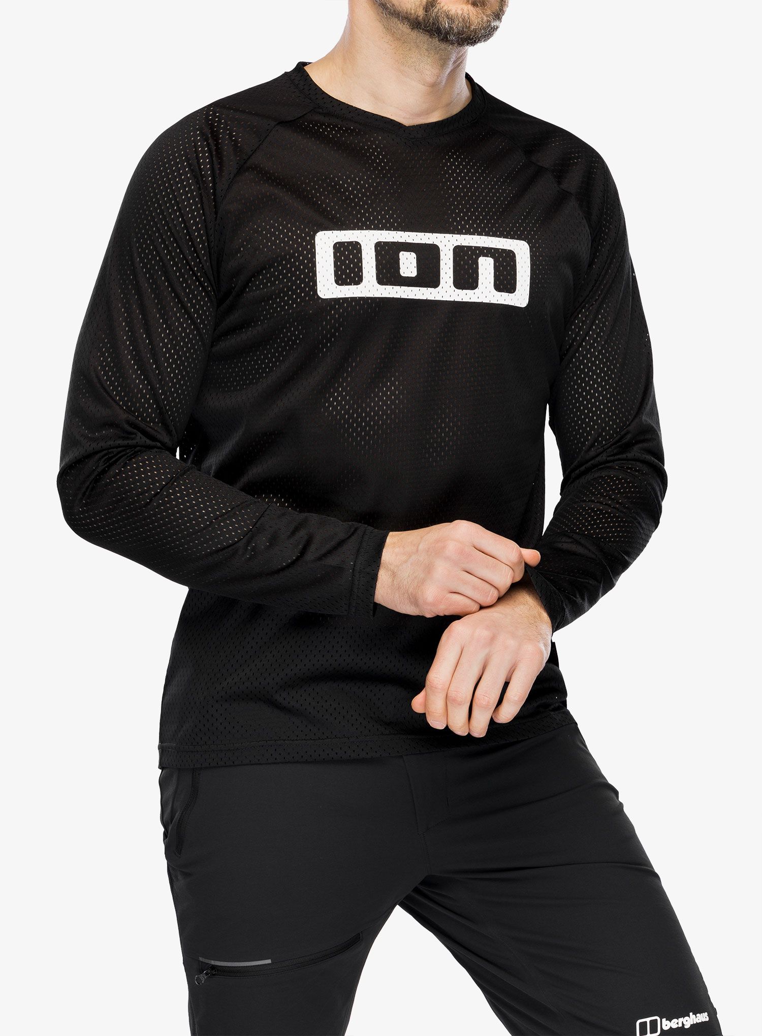 Велокофта ION Logo LS Jersey - black