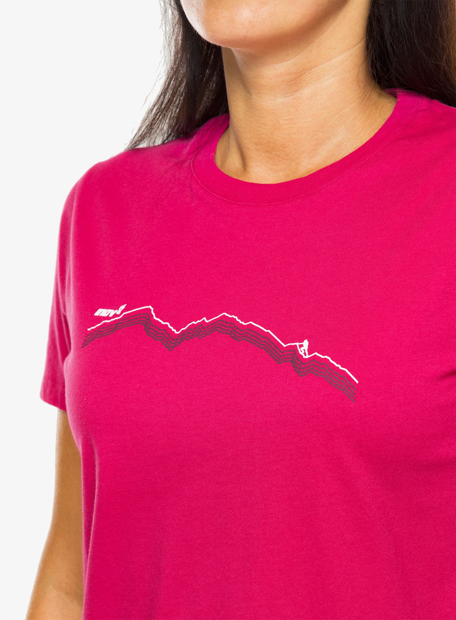 Футболка жіноча Inov-8 Graphic Tee SS Ridge - pink