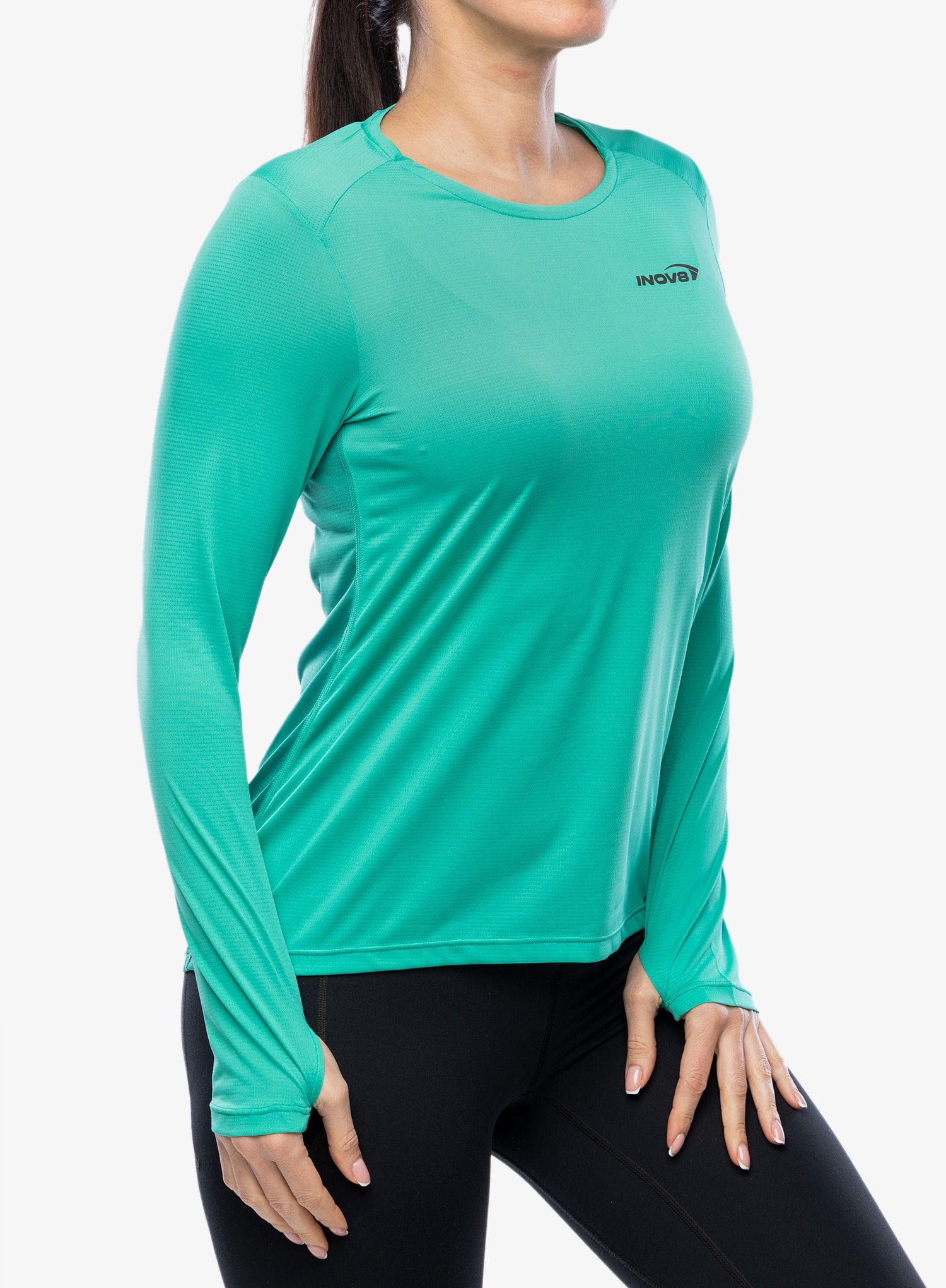 Кофта жіноча Inov-8 Performance Long Sleeve - aqua/dark aqua