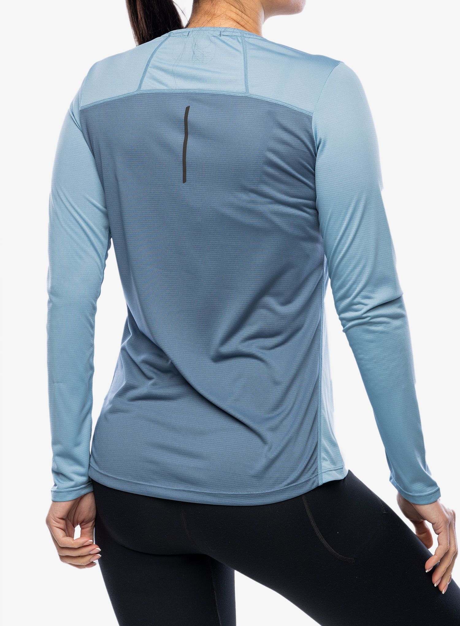 Кофта для бігу жіноча Inov-8 Performance Long Sleeve - blue grey/slate
