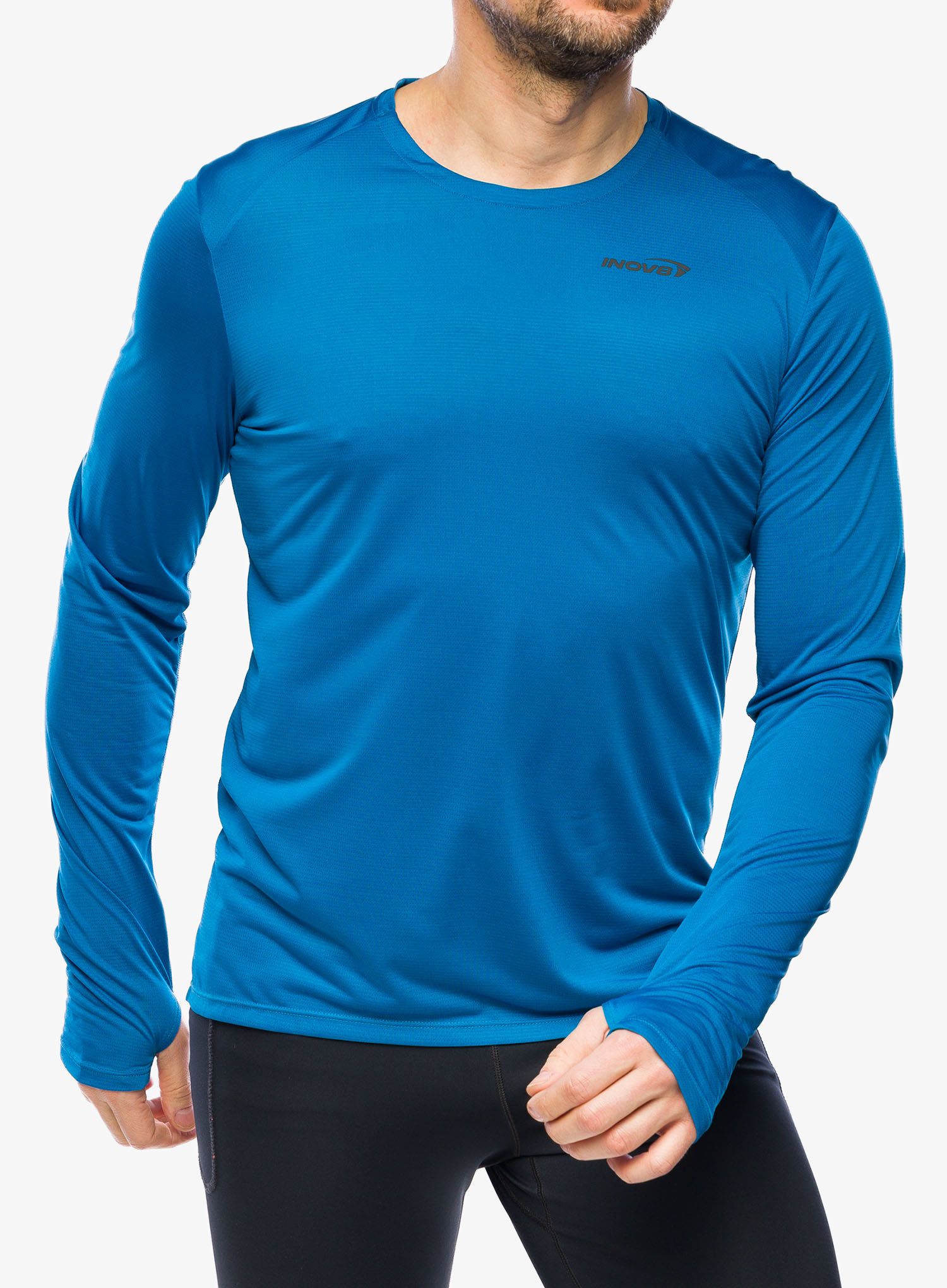 Кофта для бігу Inov-8 Performance Long Sleeve - blue/navy