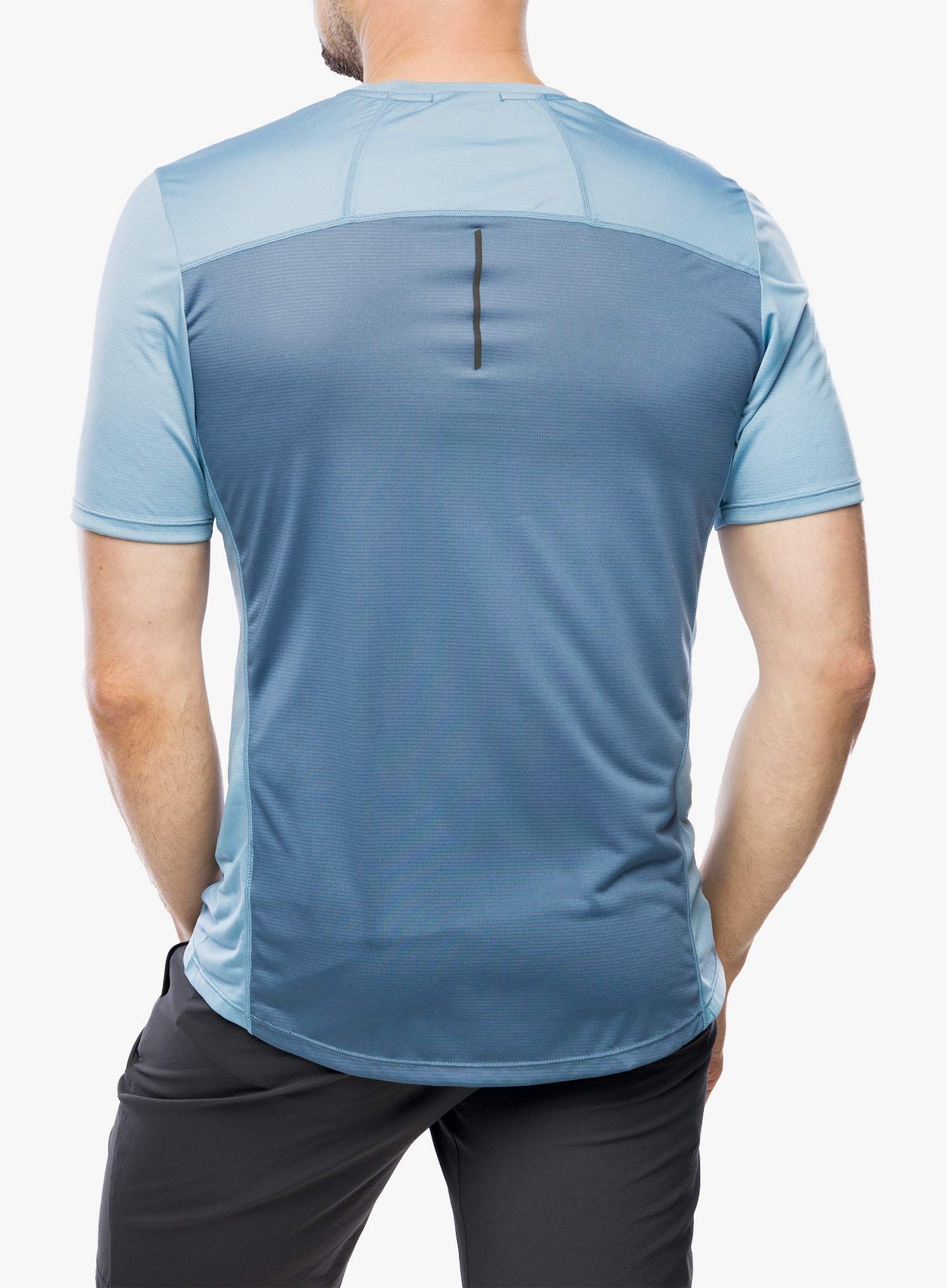 Футболка для бігу Inov-8 Performance Short Sleeve - blue grey/slate