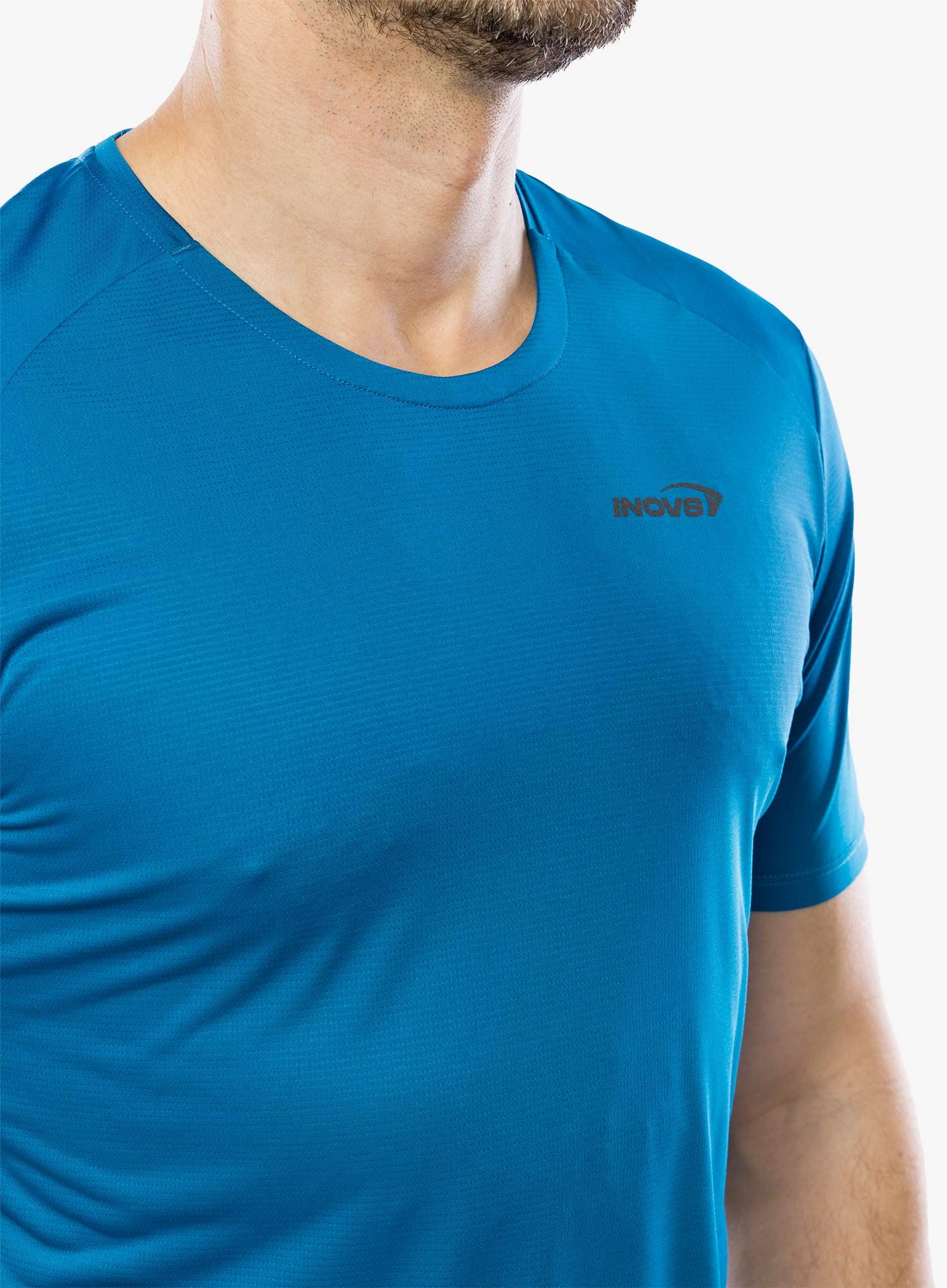 Футболка для тренувань Inov-8 Performance Short Sleeve - blue/navy