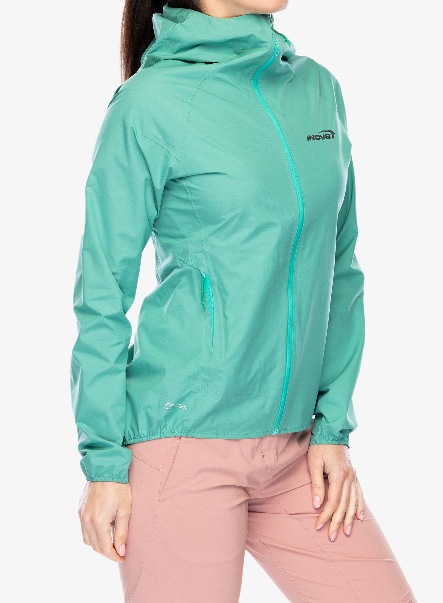 Куртка для бігу жіноча Inov-8 Stormshell FZ V2 - aqua