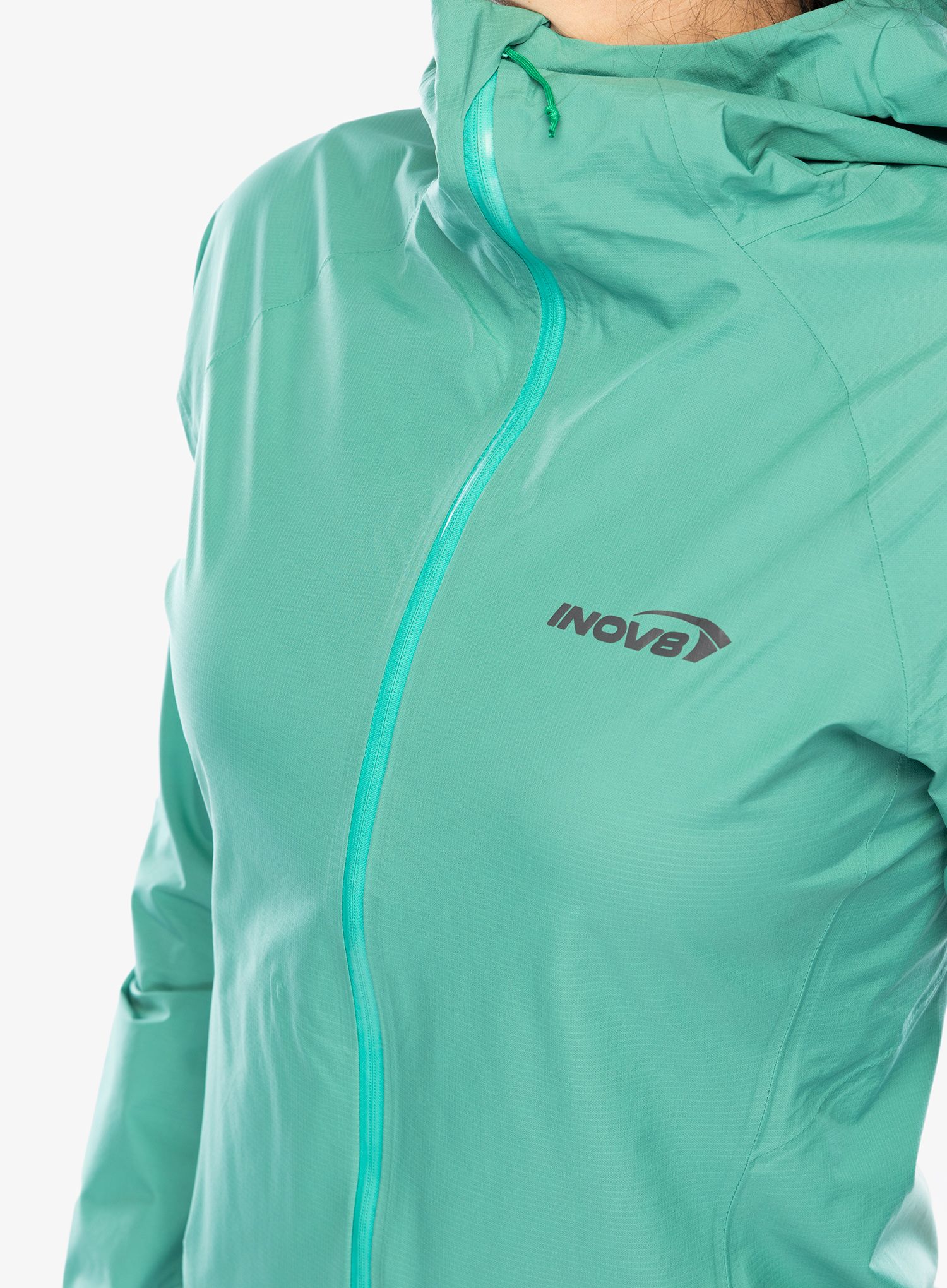 Куртка для бігу жіноча Inov-8 Stormshell FZ V2 - aqua