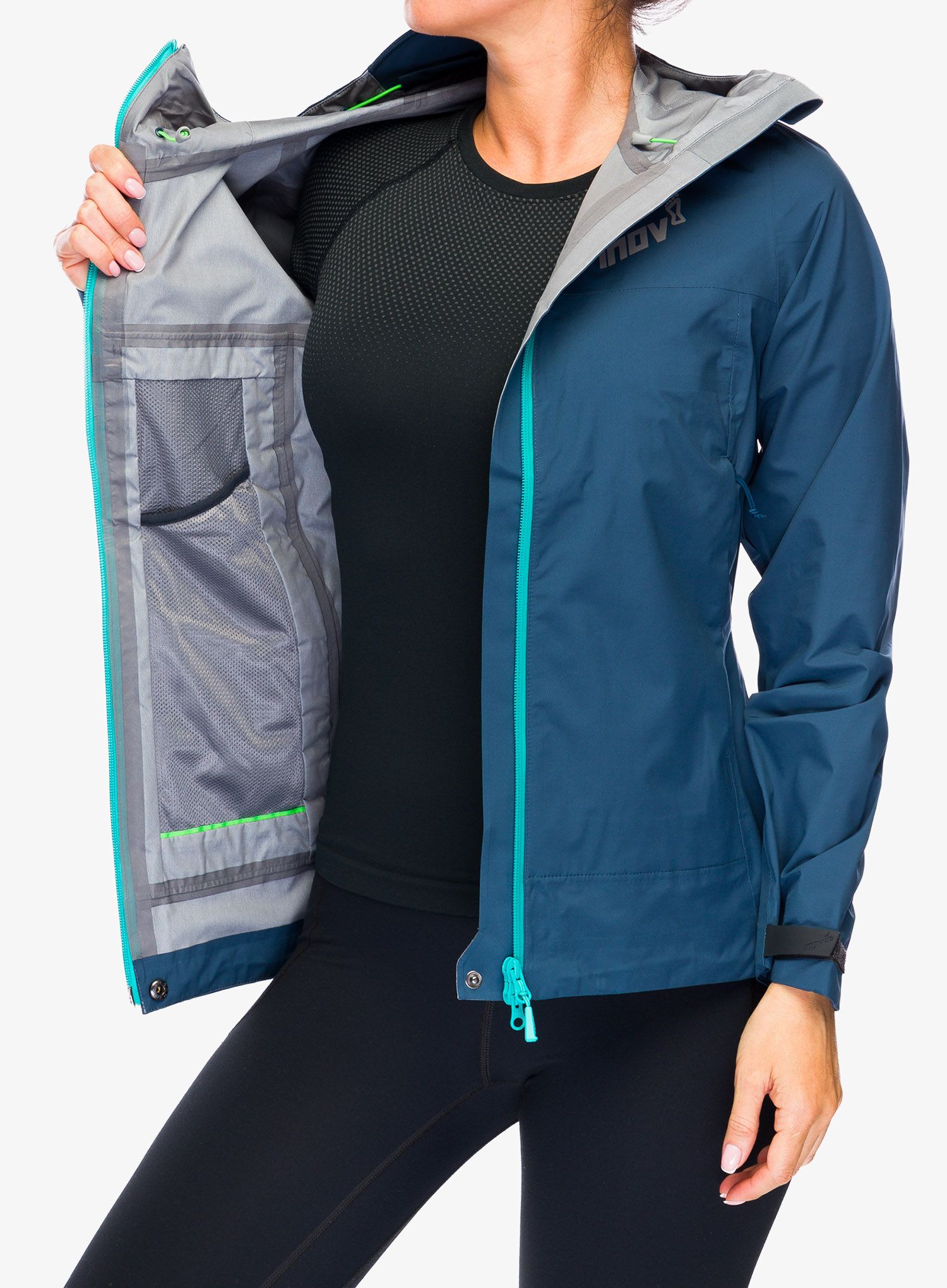 Куртка для бігу жіноча Inov-8 Venturelite Jacket FZ - navy