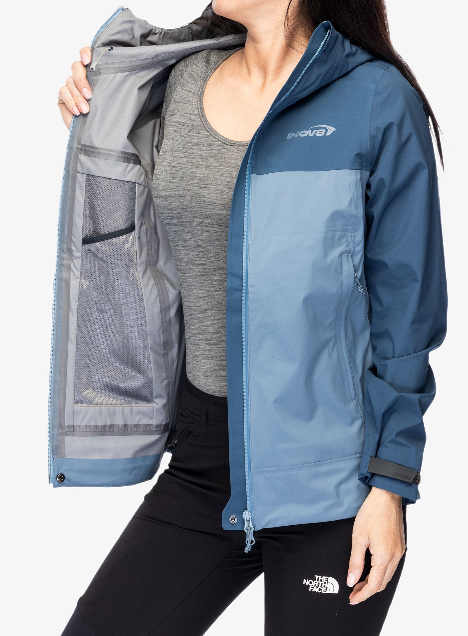 Куртка дощовик жіноча Inov-8 Venturelite Jacket FZ - navy/slate