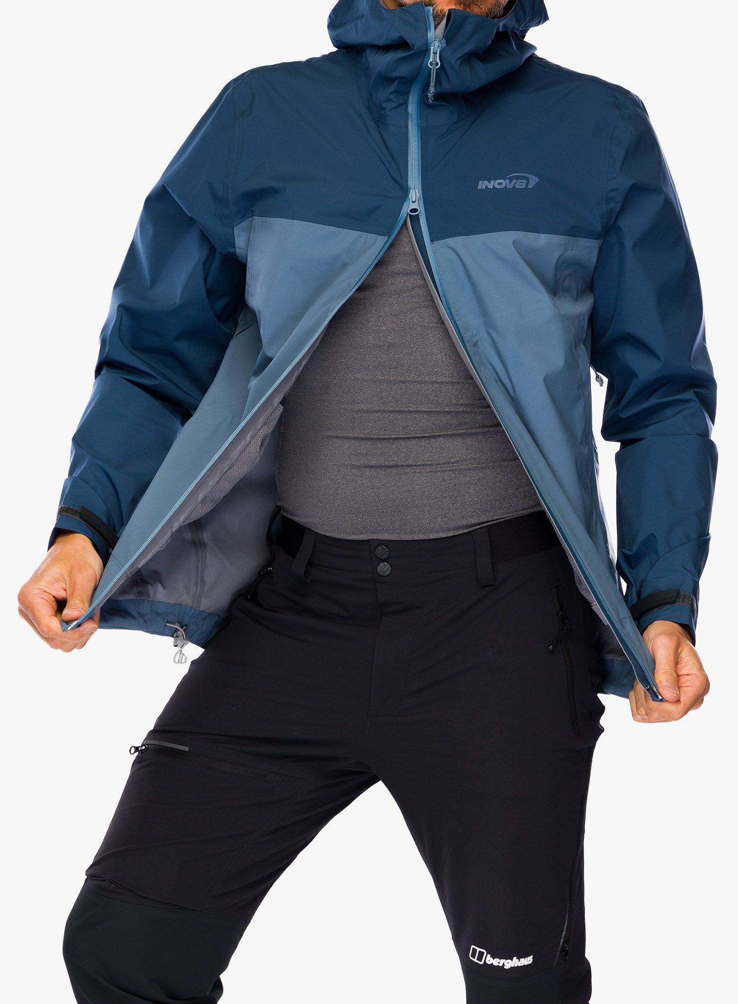 Куртка дощовик Inov-8 Venturelite Jacket FZ - navy/slate