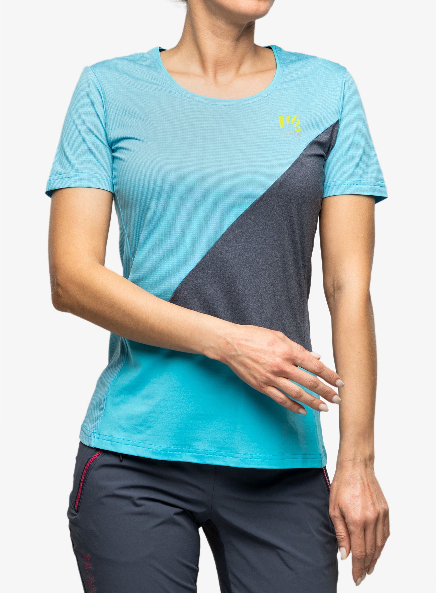 Футболка жіноча Karpos Nuvolau Jersey - blue atoll/sky captain