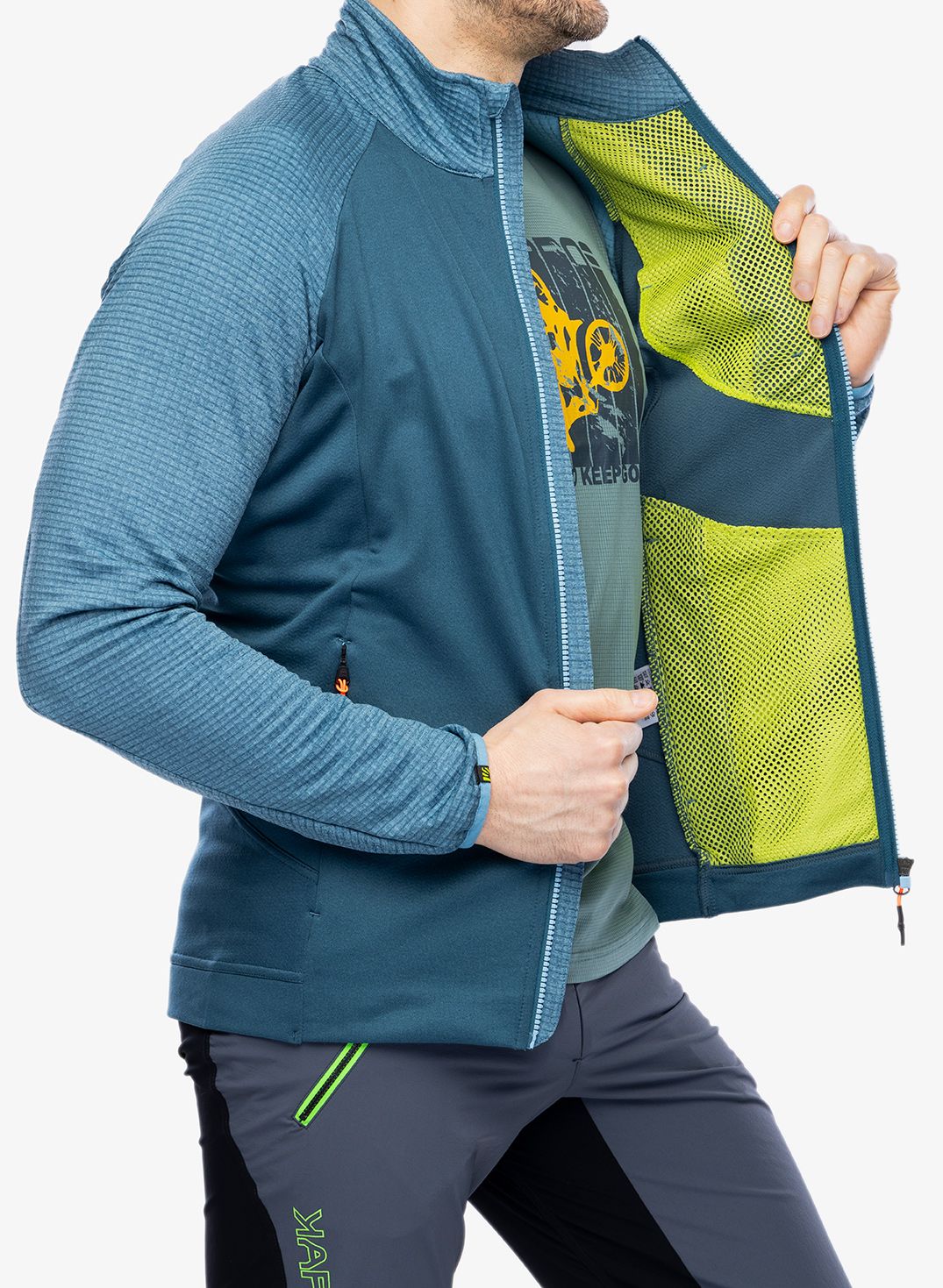 Кофта на блискавці Karpos Pizzocco Evo Full-Zip Fleece - stargazer/niagara