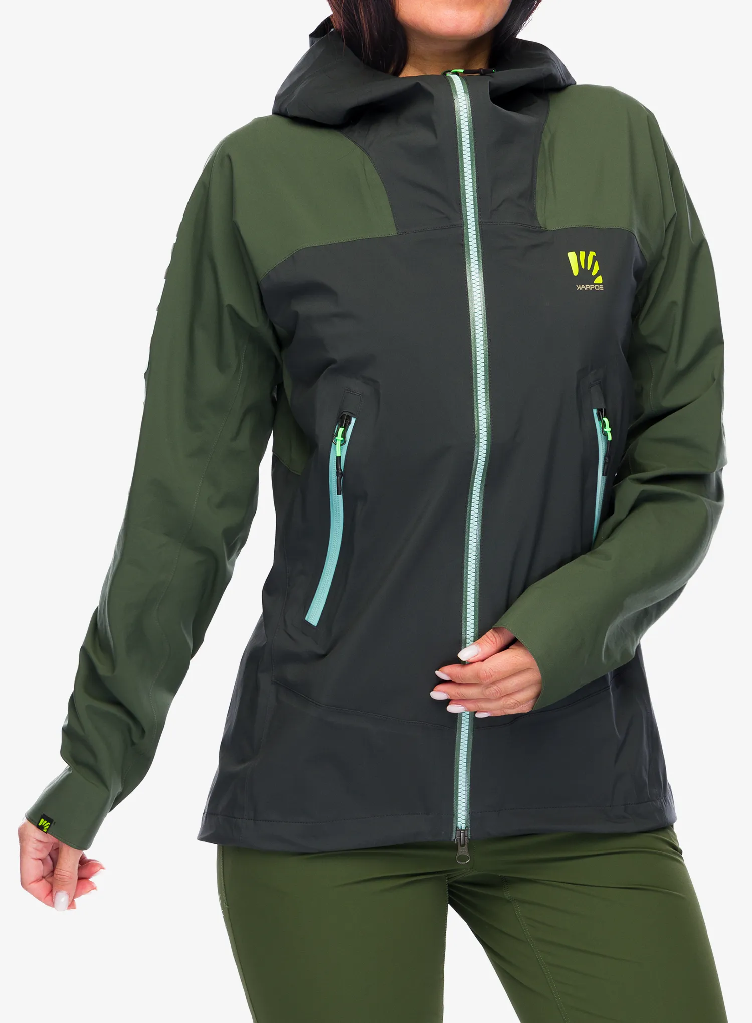 Куртка жіноча Karpos Valsesia Shell Jacket - black sand/thyme