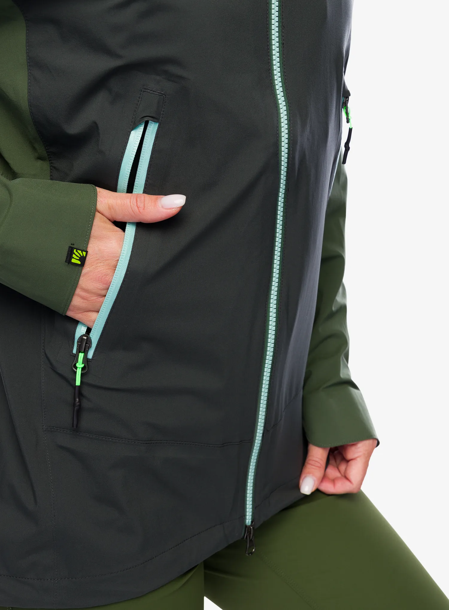 Куртка жіноча Karpos Valsesia Shell Jacket - black sand/thyme