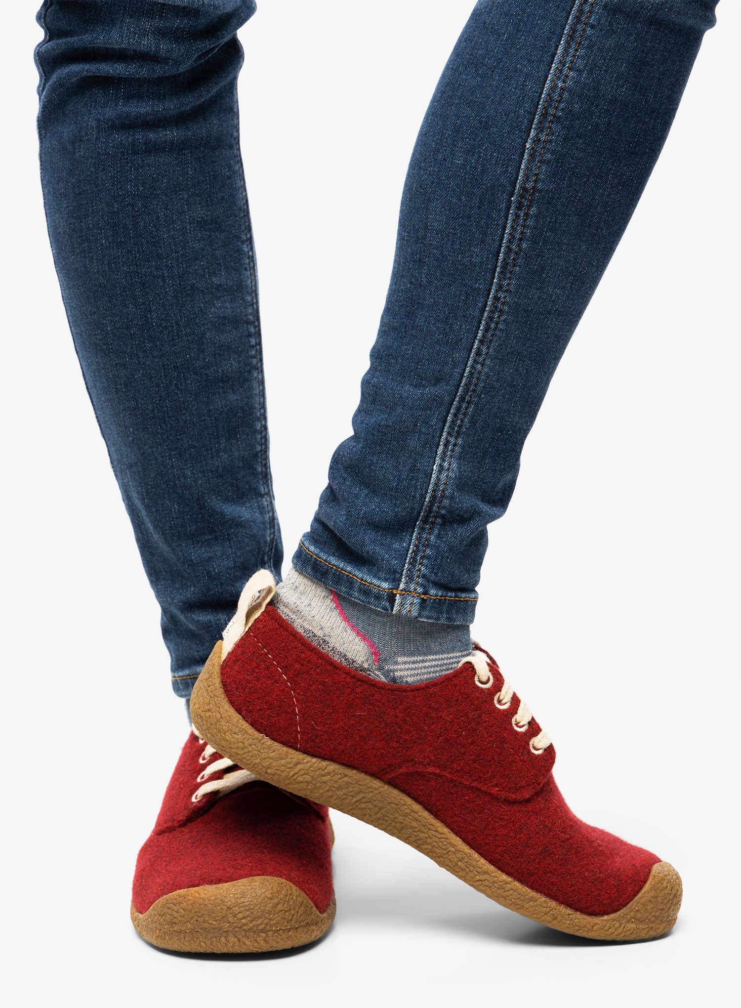 Черевики жіночі Keen Mosey Derby - red felt/birch