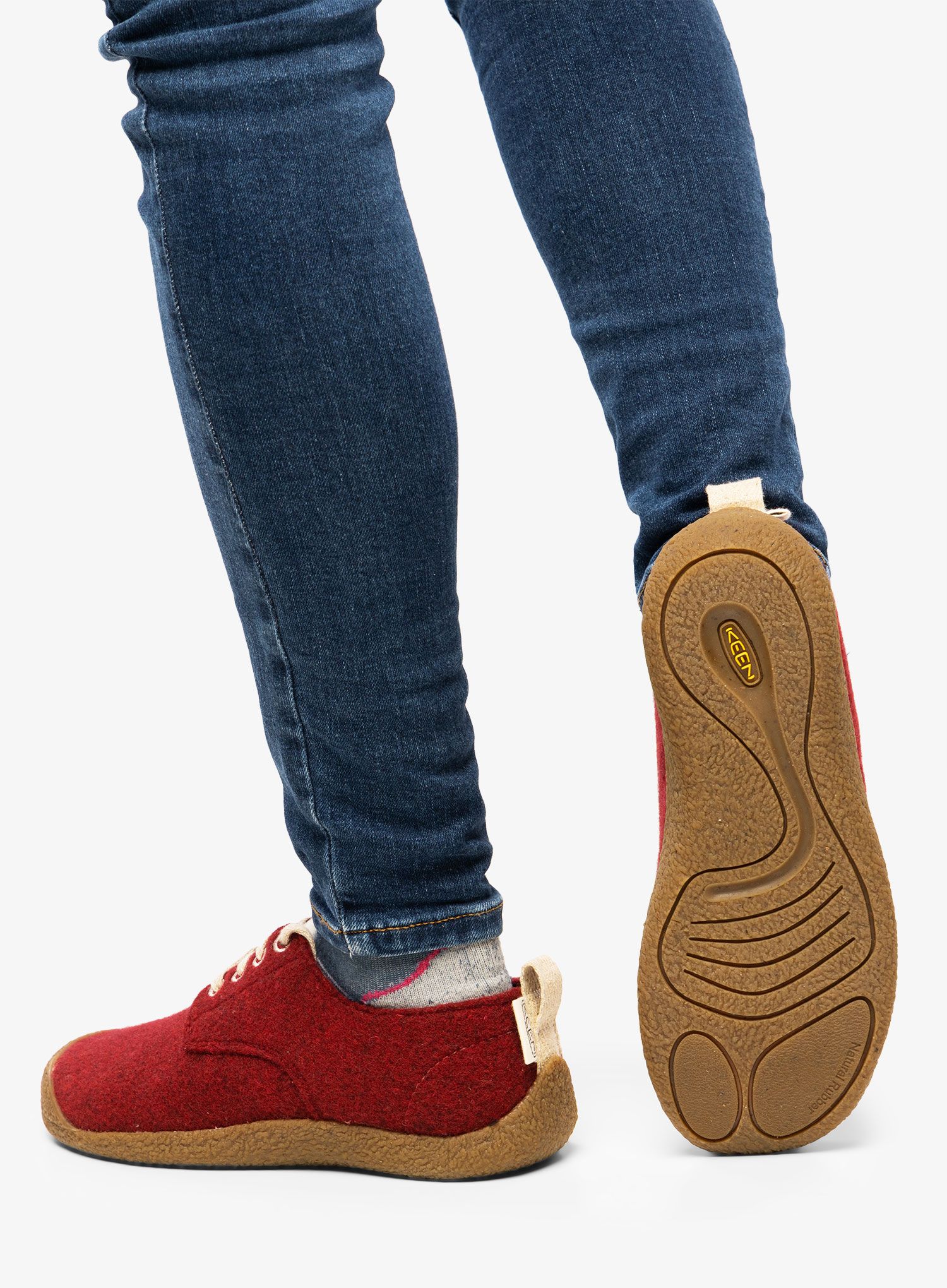 Черевики жіночі Keen Mosey Derby - red felt/birch