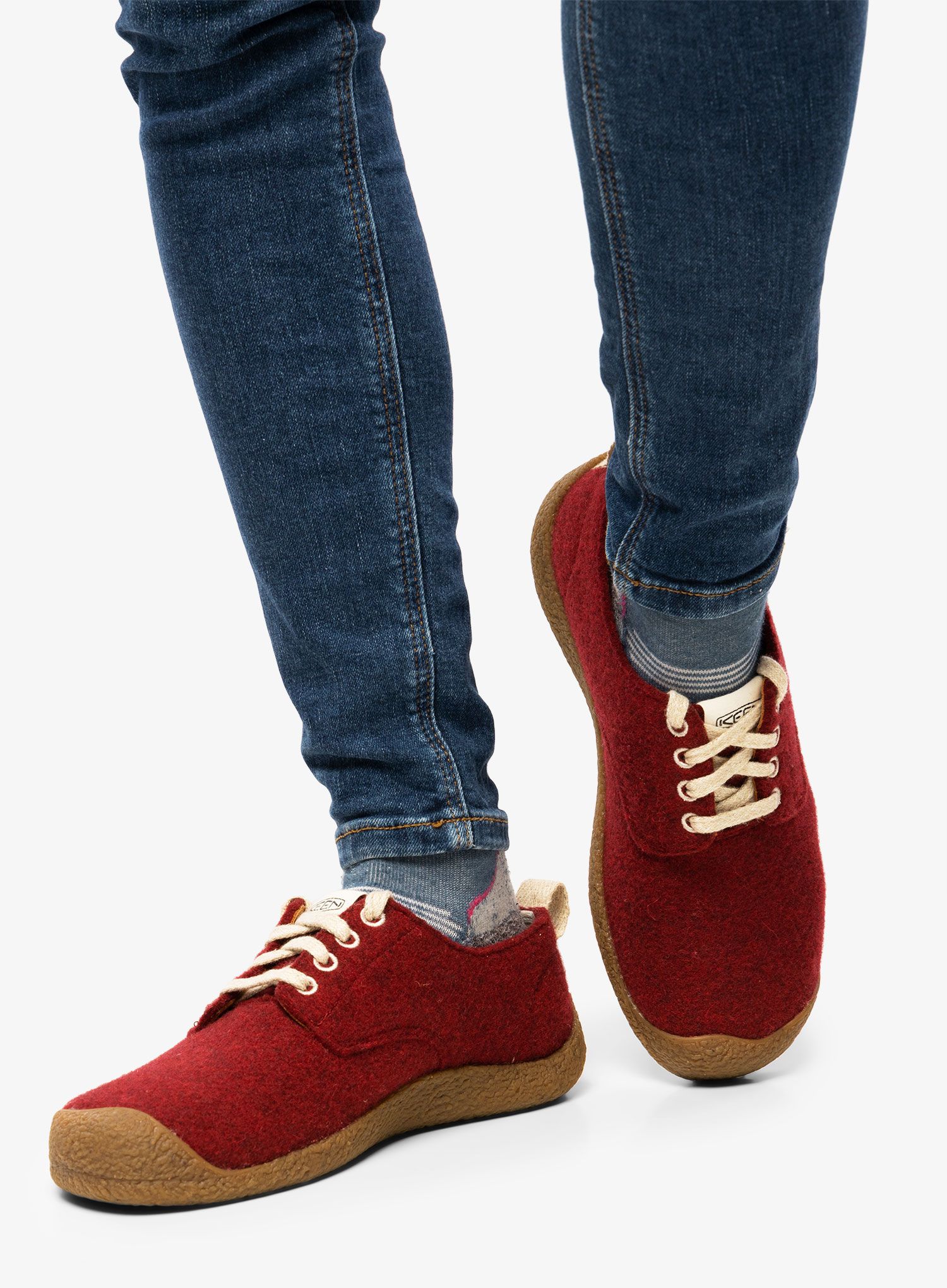 Черевики жіночі Keen Mosey Derby - red felt/birch