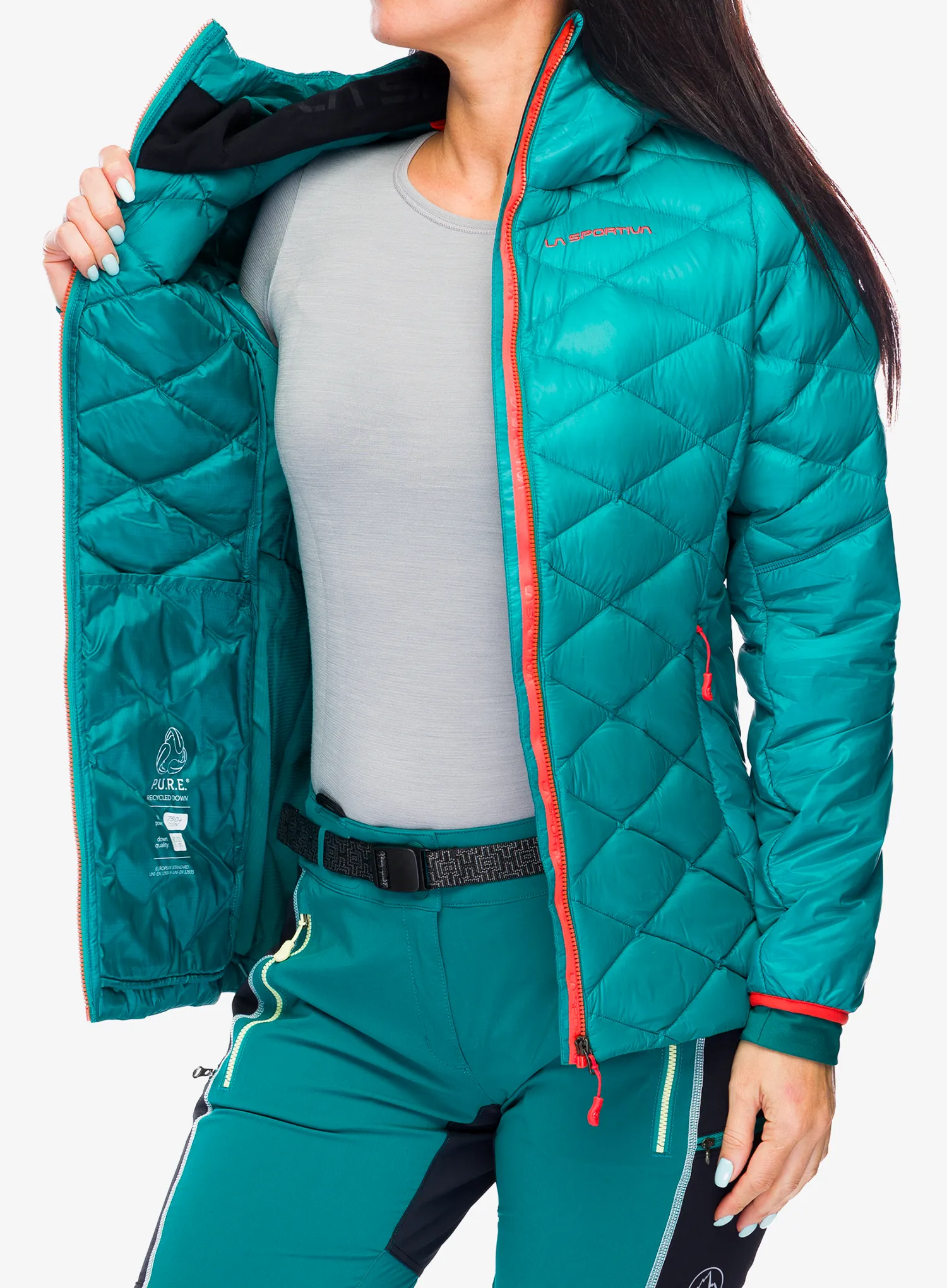 Пуховик жіноча La Sportiva Aiguille Down Jkt - everglade