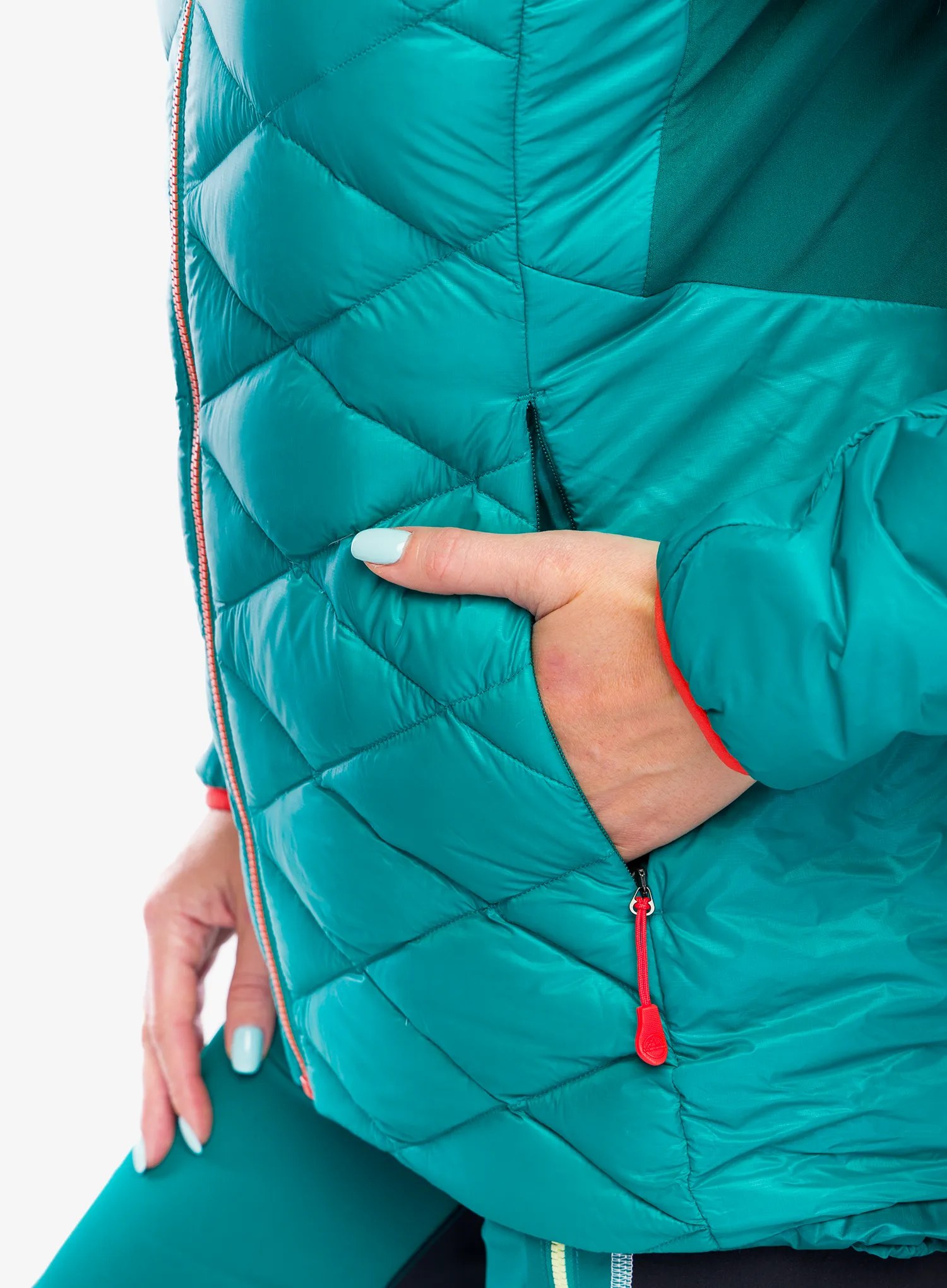 Пуховик жіноча La Sportiva Aiguille Down Jkt - everglade