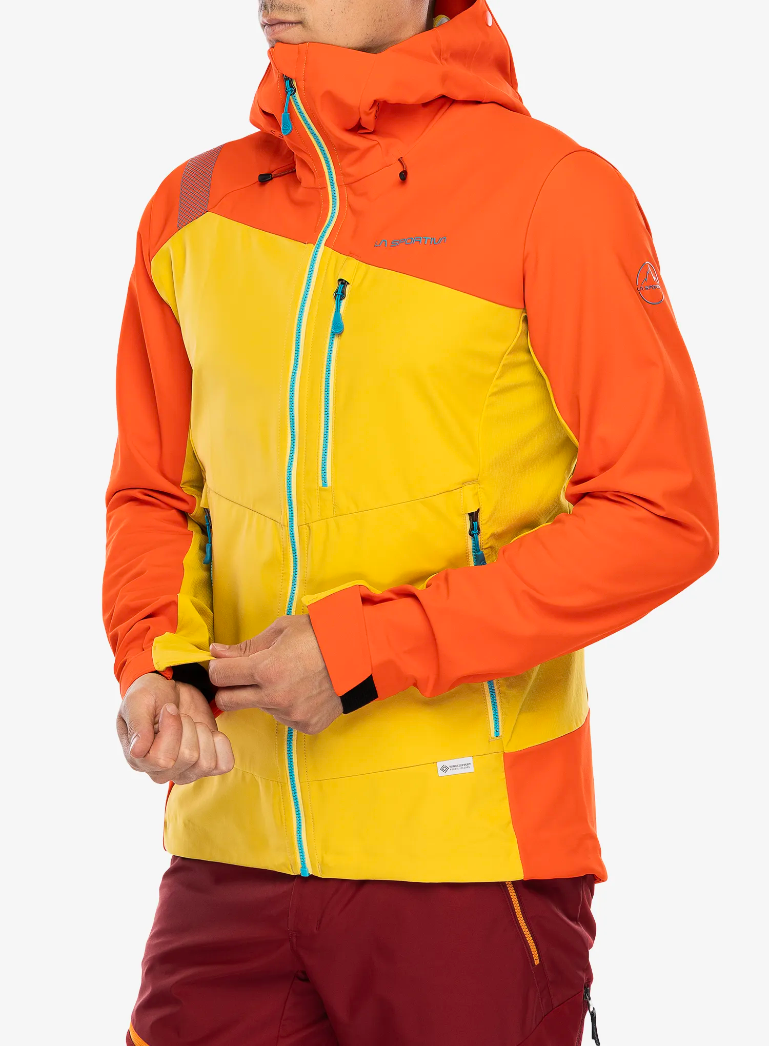 Куртка softshell La Sportiva Alpine Guide Windstopper Jacket - bamboo/cherry tomato
