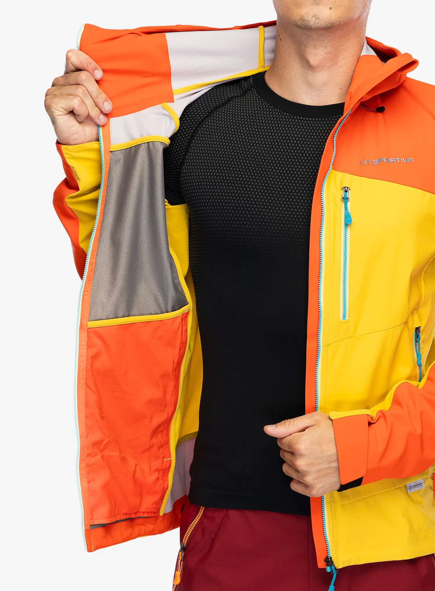 Куртка softshell La Sportiva Alpine Guide Windstopper Jacket - bamboo/cherry tomato