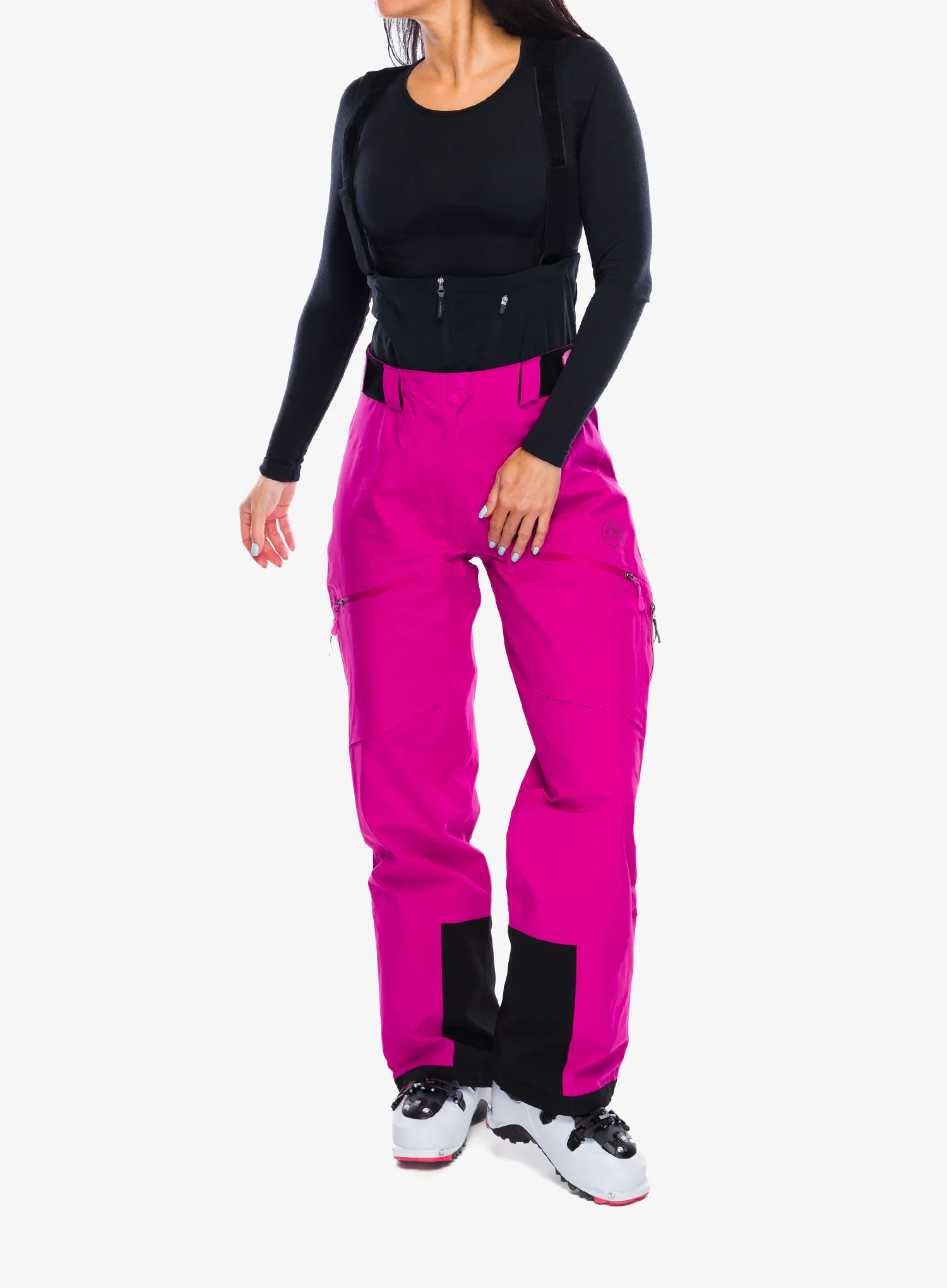 Штани лижні жіночі La Sportiva Chaser Evo Shell Bib Pant - springtime