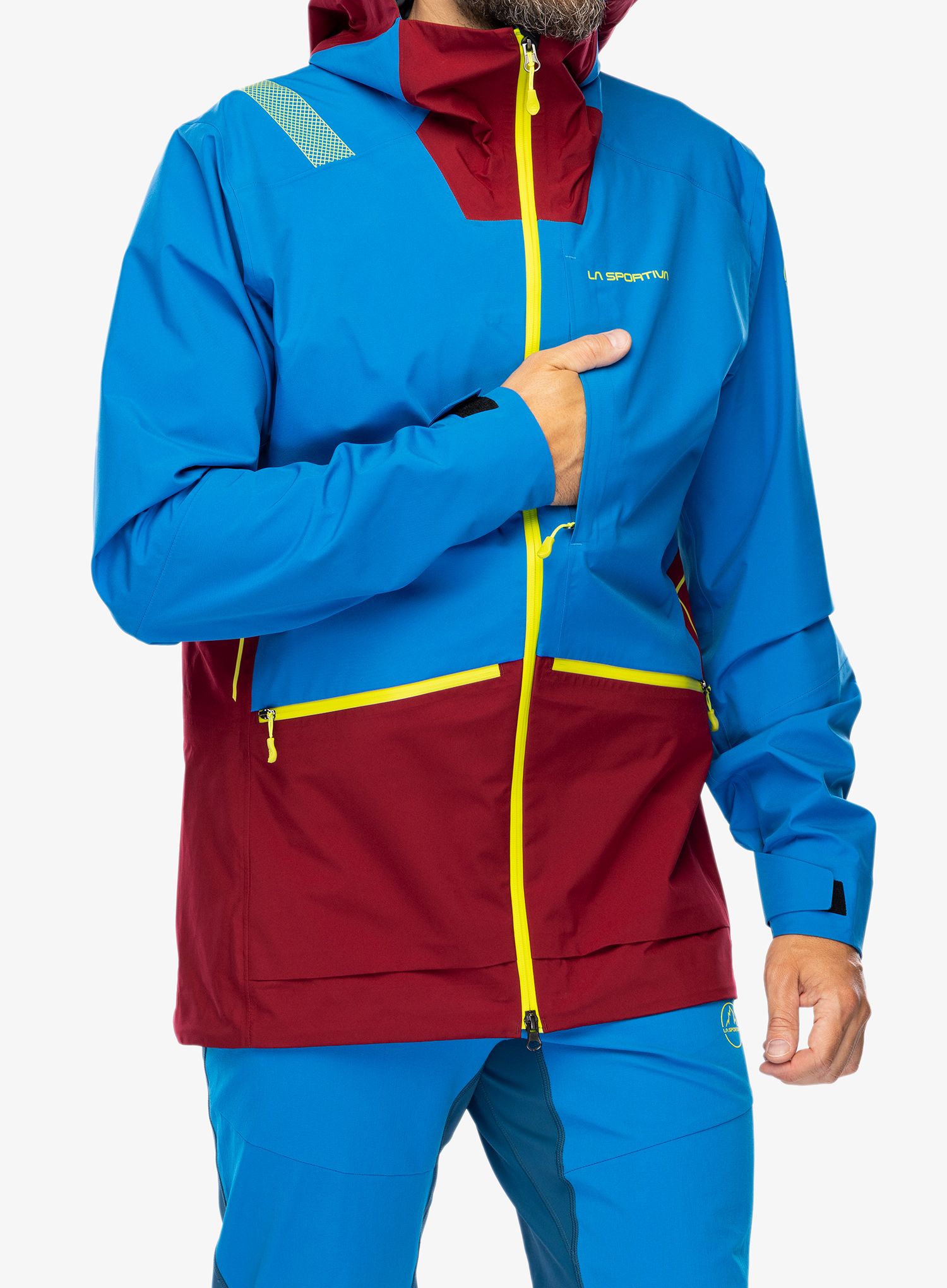 Куртка дощовик La Sportiva Chaser Evo Shell Jkt - electric blue/sangria