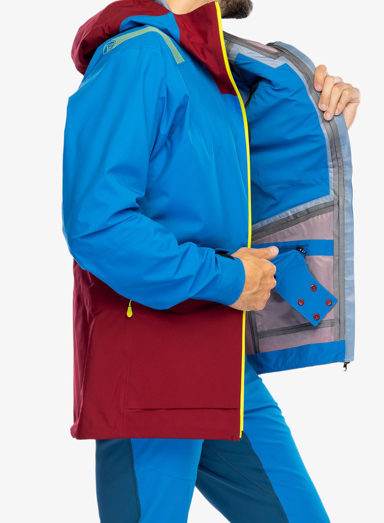 Куртка дощовик La Sportiva Chaser Evo Shell Jkt - electric blue/sangria