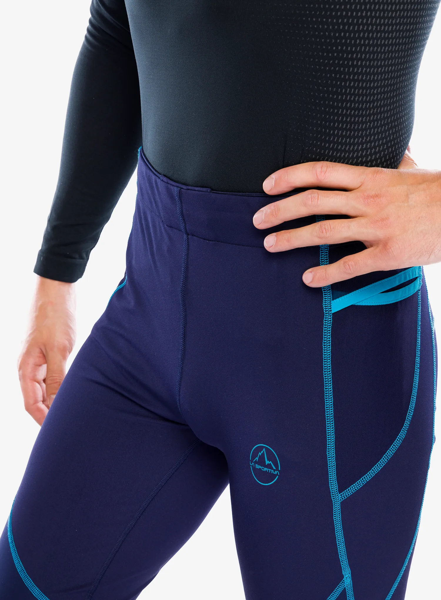 Легінси для бігу La Sportiva Primal Pant - deep sea/tropic blue