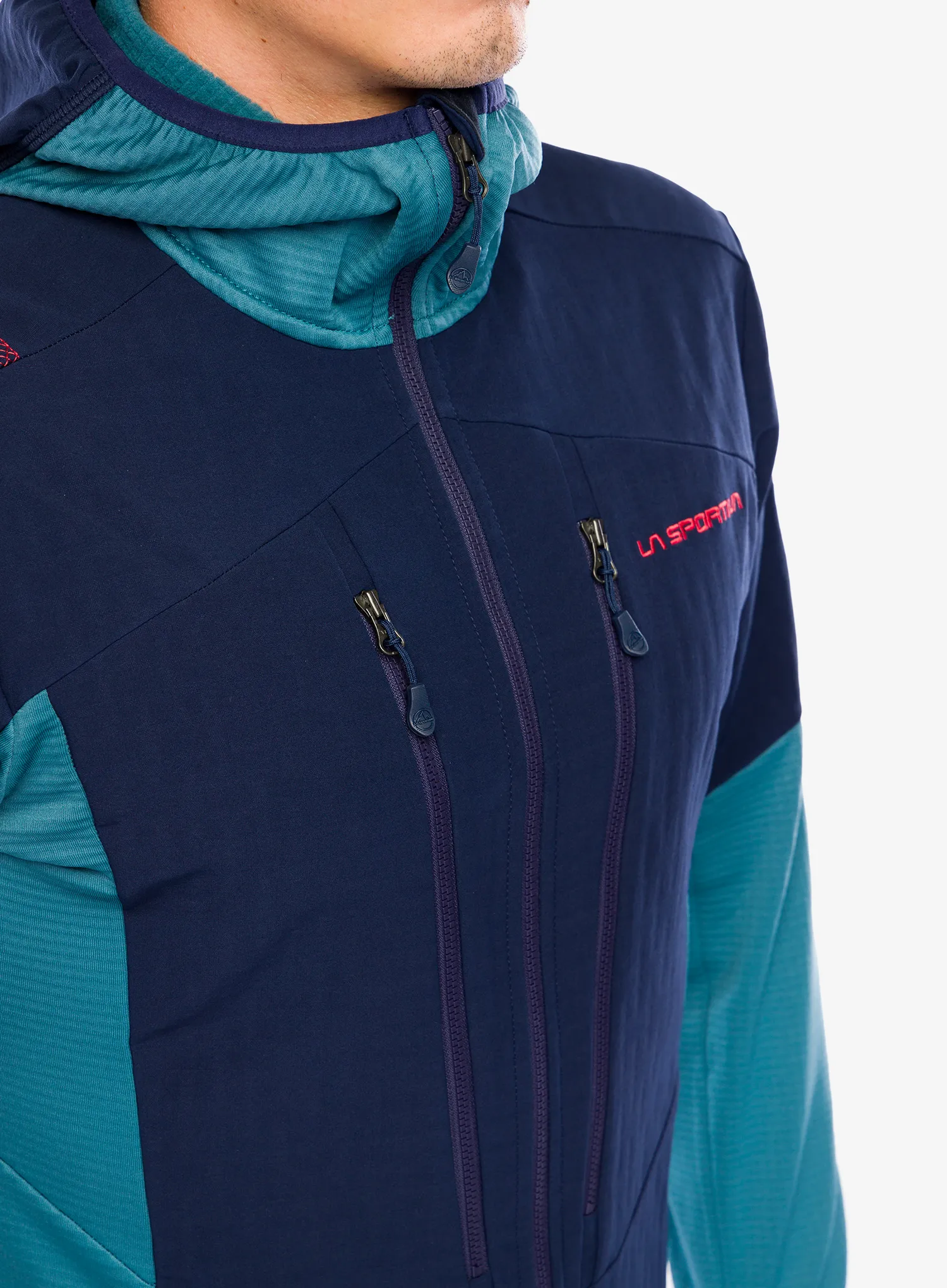 Кофта з каптуром La Sportiva Session Tech Hoody - deep sea/hurricane