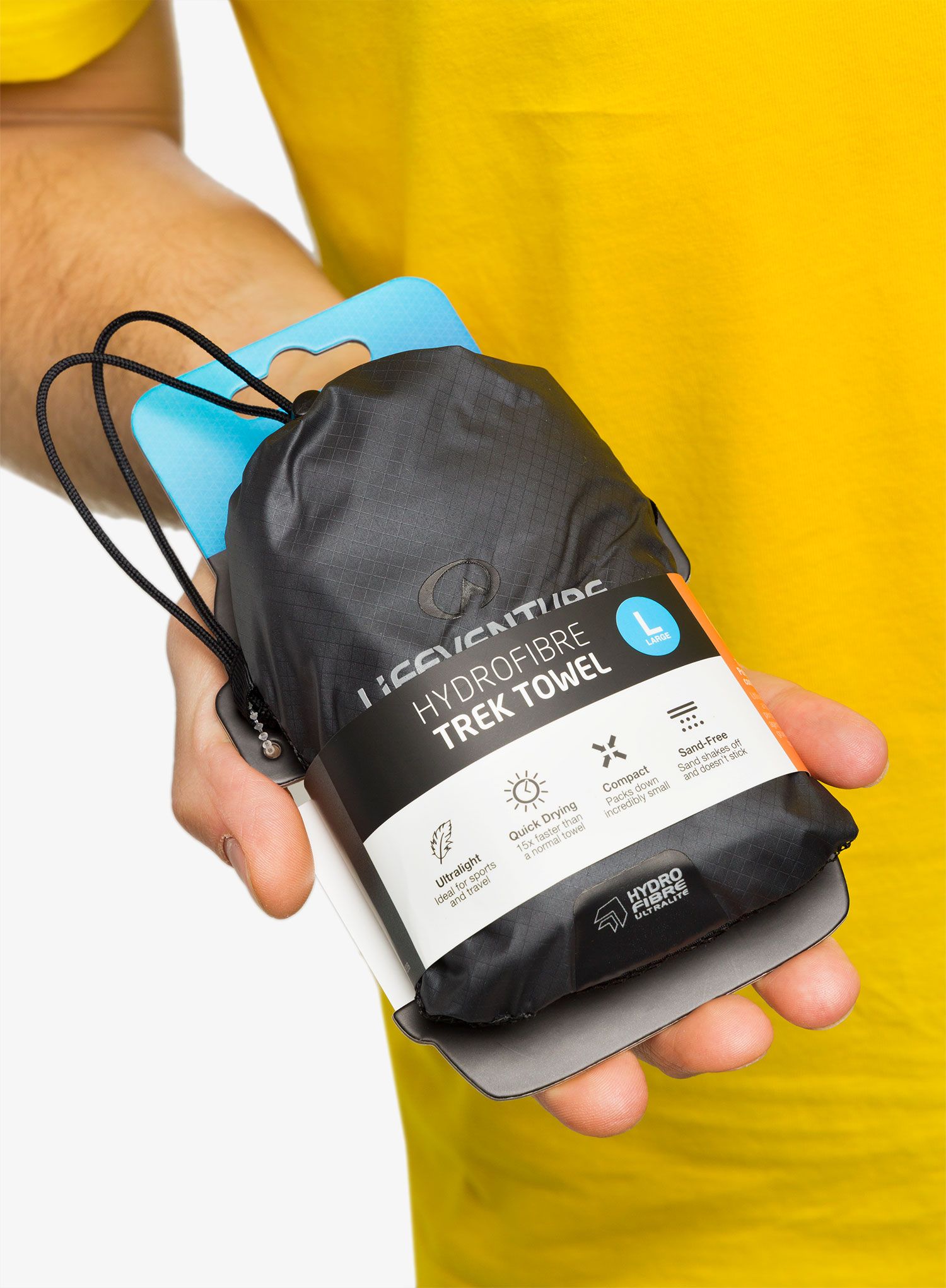 Швидковисихаючий рушник Lifeventure HydroFibre Trek Towel L - grey