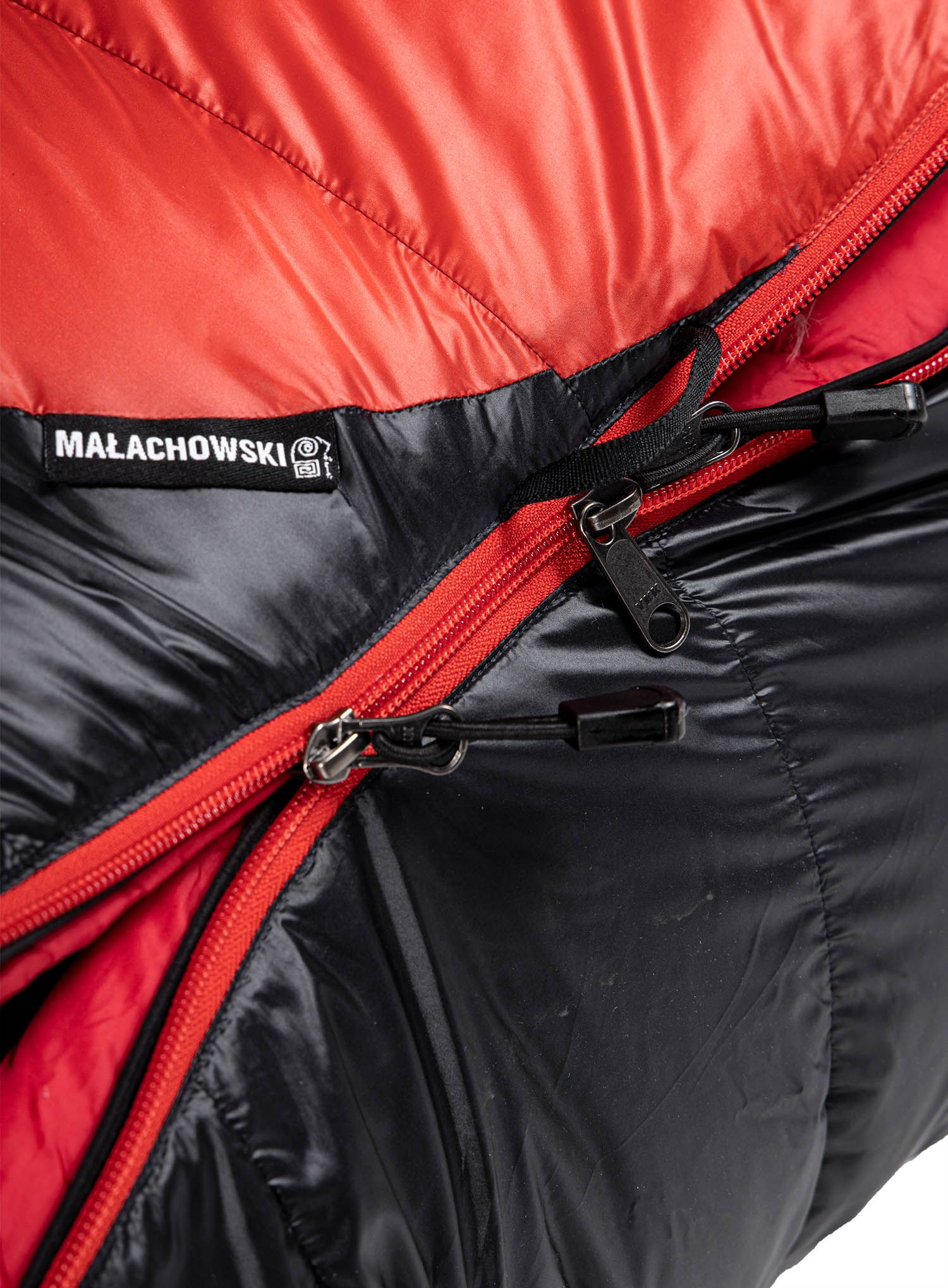 Спальний мішок пуховий Małachowski Climber II 800 (176 cm) - black/red